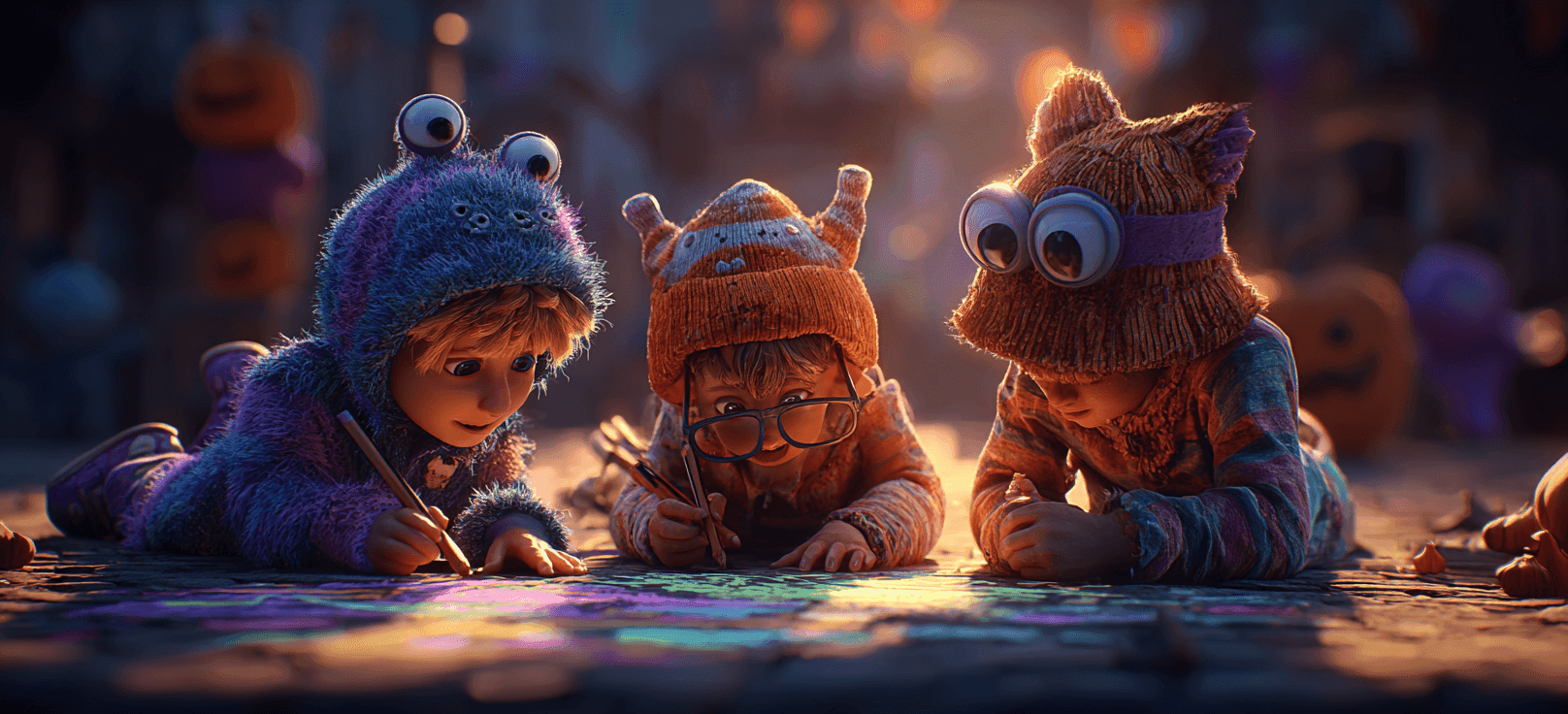 Monster Chalk Art Sidewalk Show