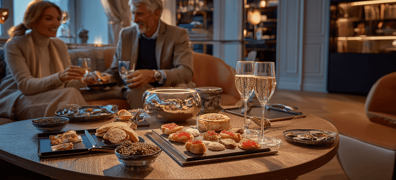 Caviar and Champagne Brunch