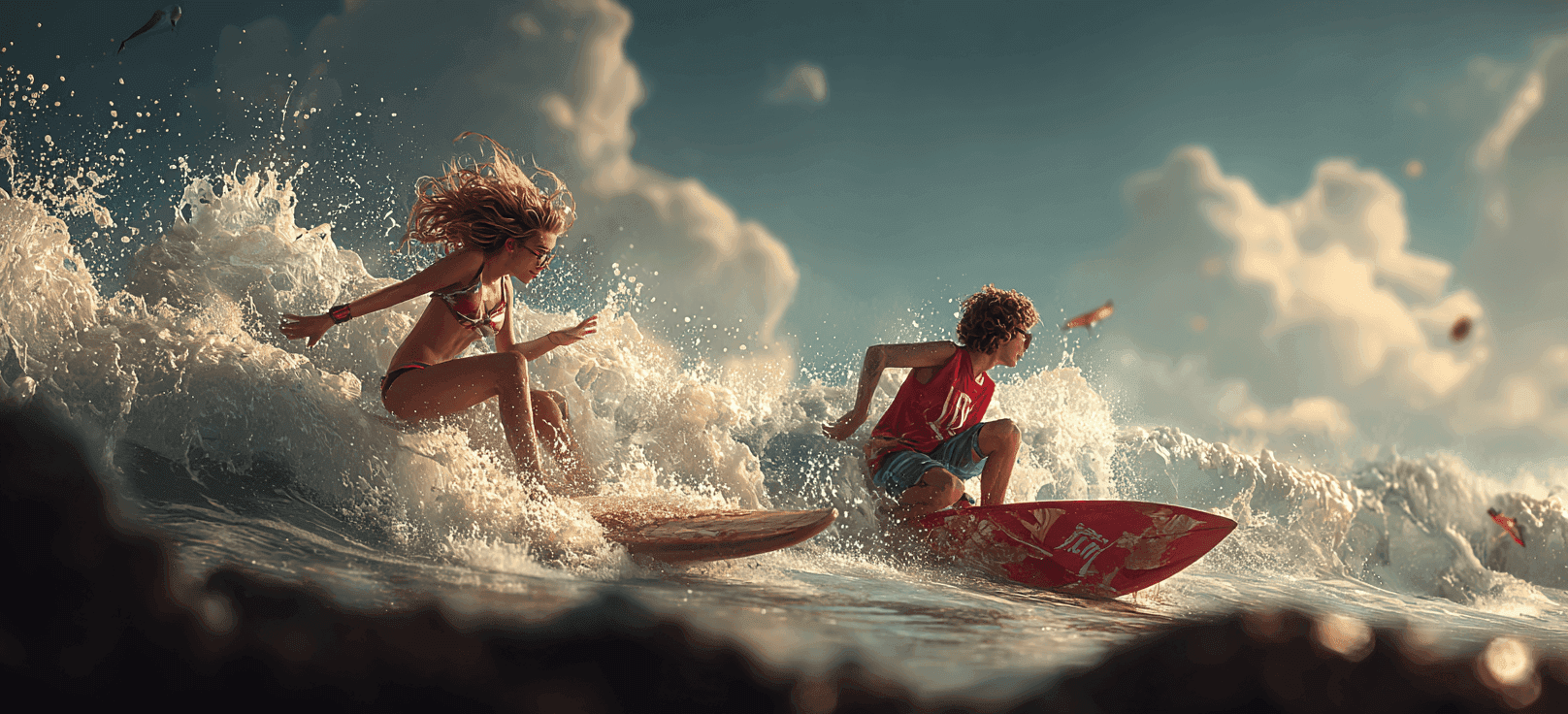 Take a Surfing Lesson Together