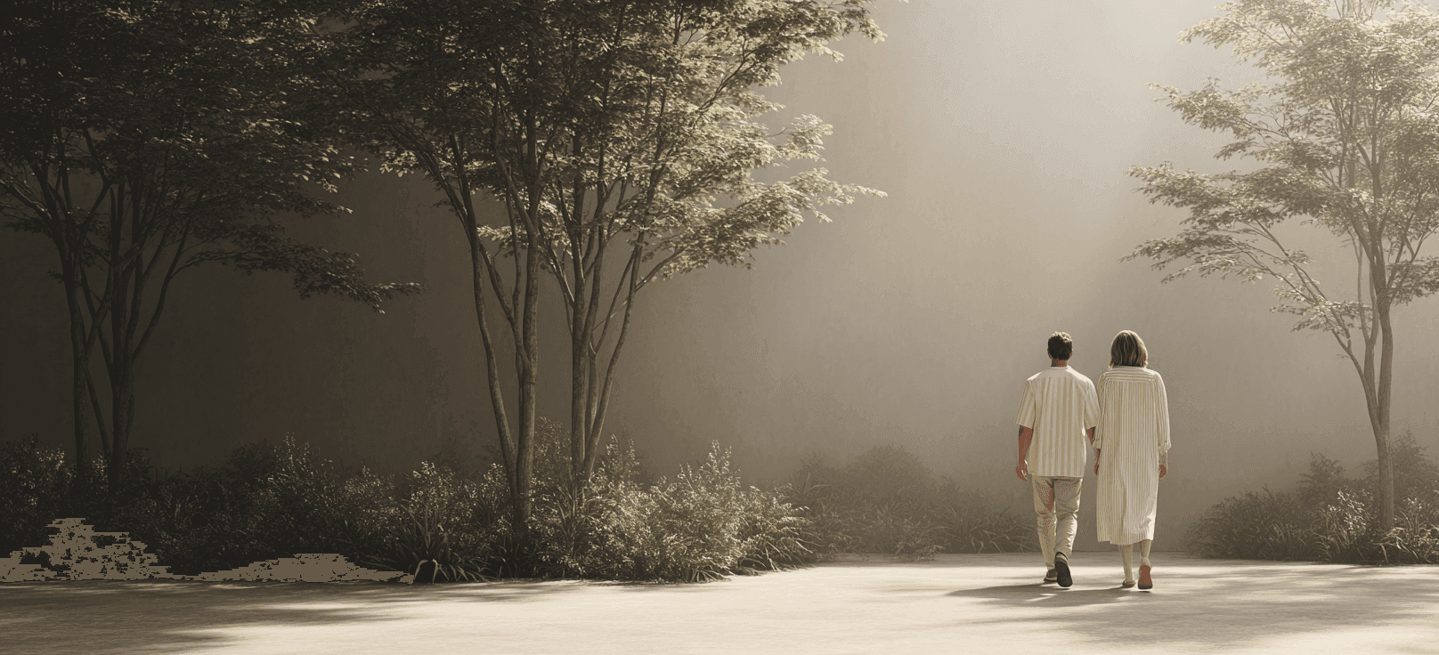 Forest Walk and Silent Reflection