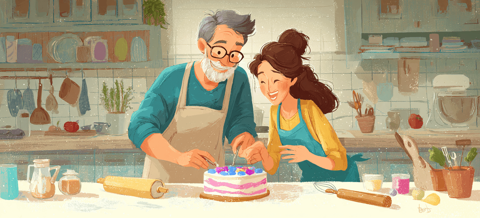 Bake a Birthday Cake Together