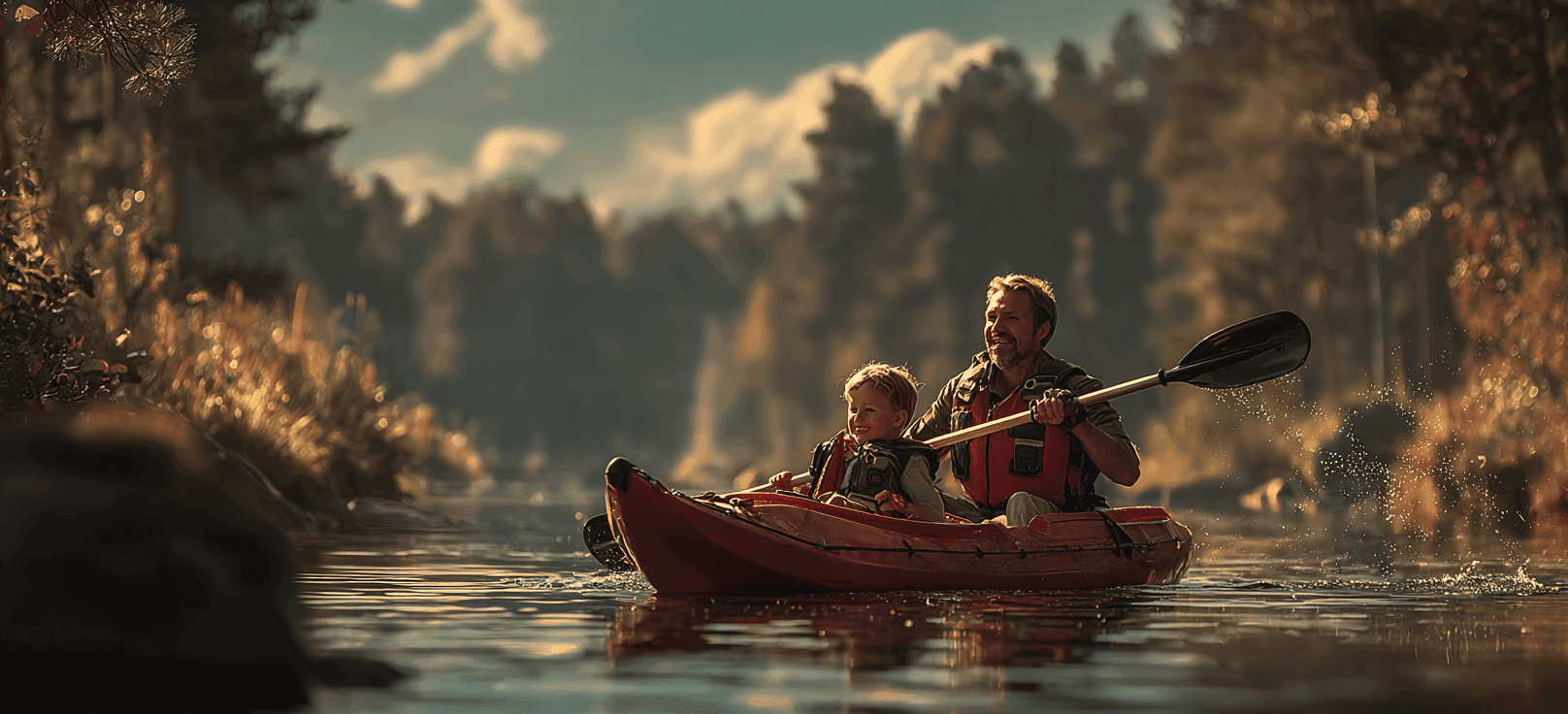 Kayaking or Paddle Boating