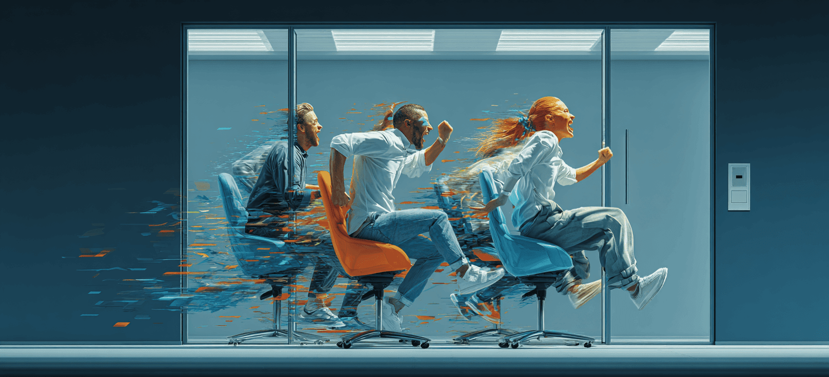 Office Chair Relay Contest