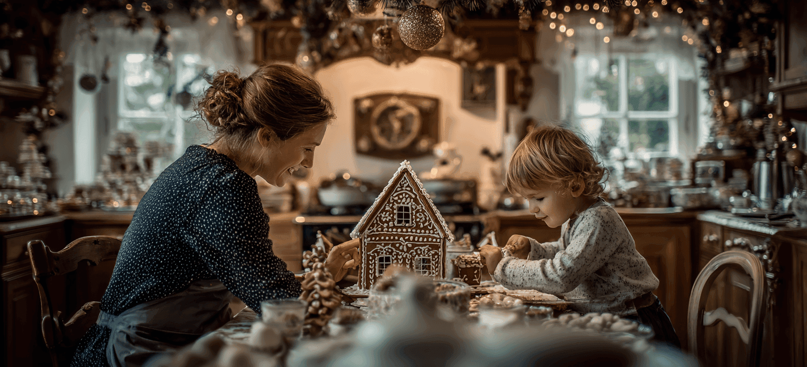 Gingerbread House Building