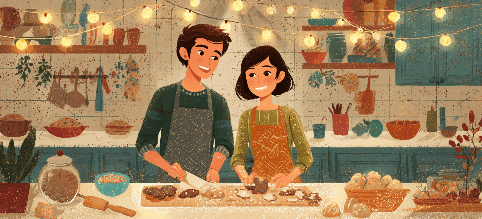 Holiday Cookie Baking Together