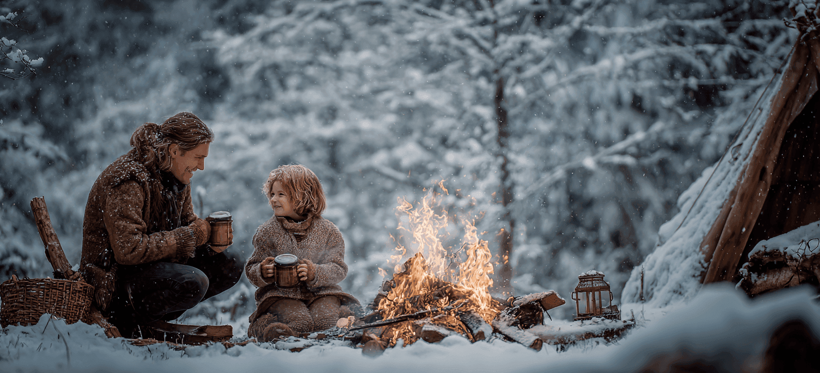Hot Cocoa Campfire Night