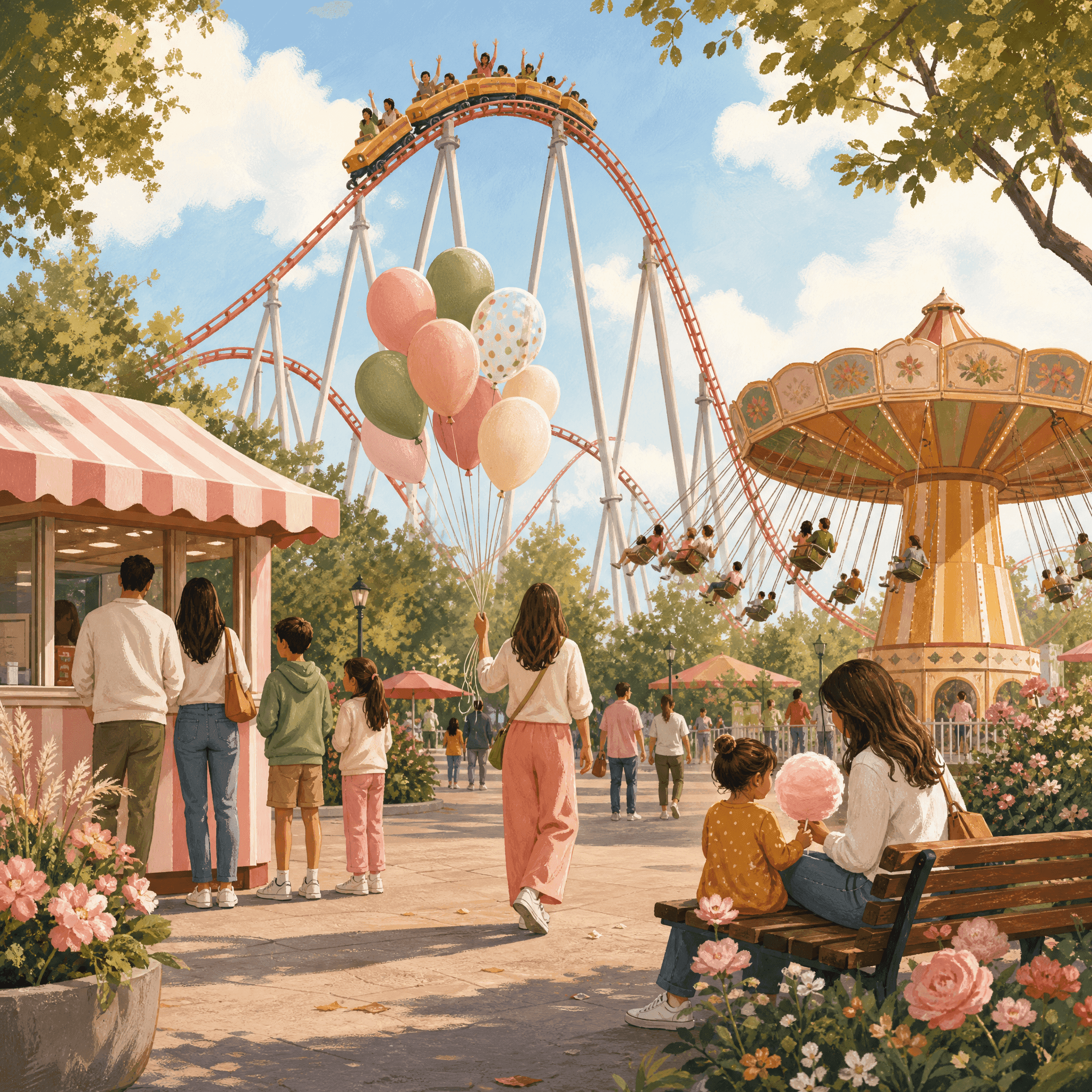 Amusement Park Thrill Day