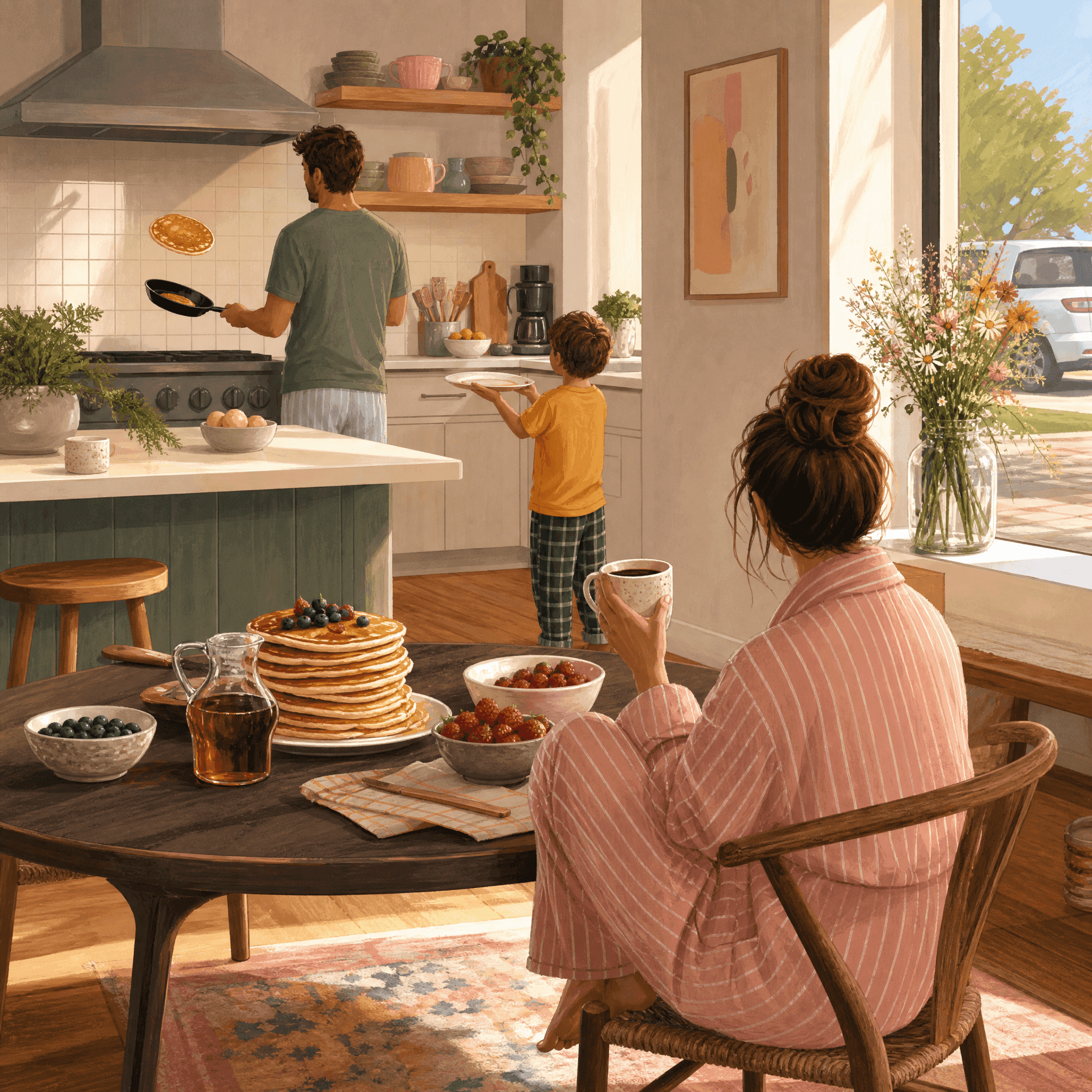 Pancake Flip Breakfast