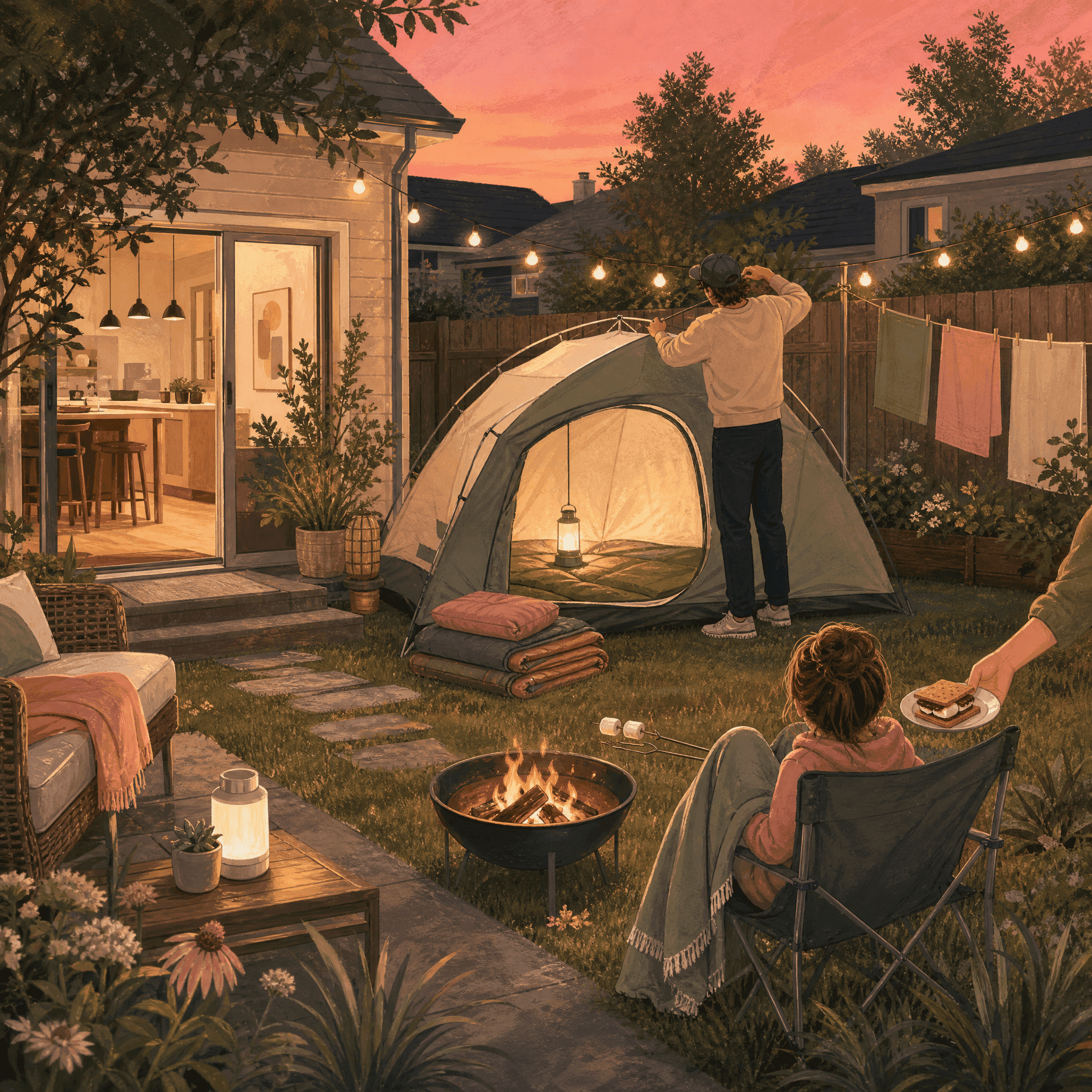 Backyard Camping Trip