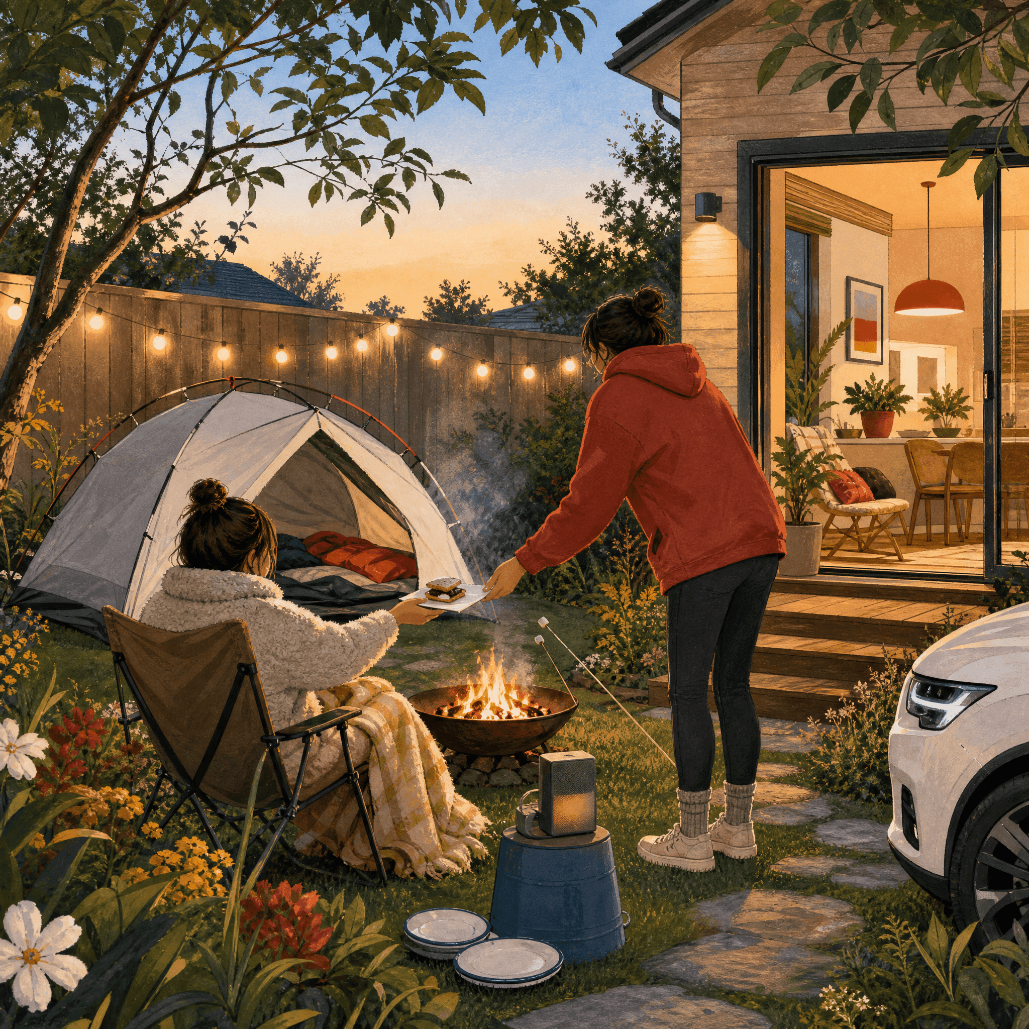 Backyard Camping Trip