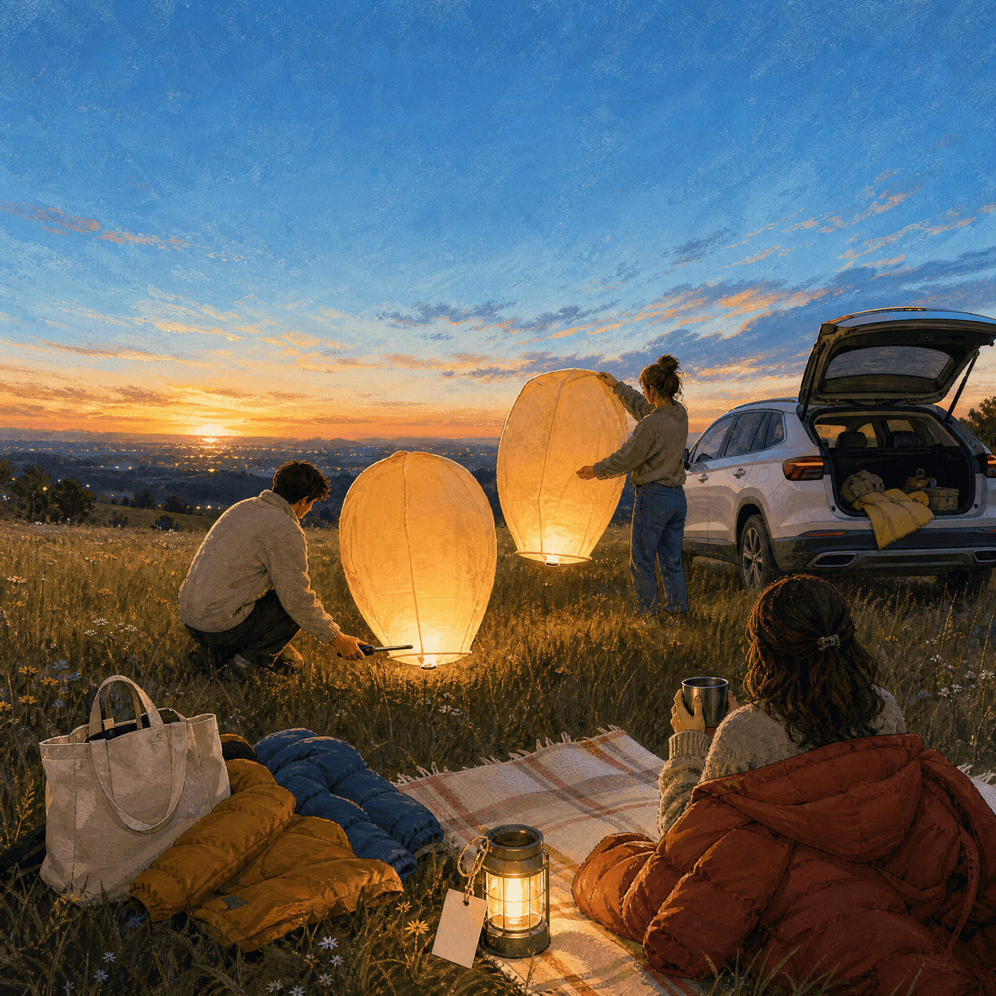 Balloon Lantern Launch