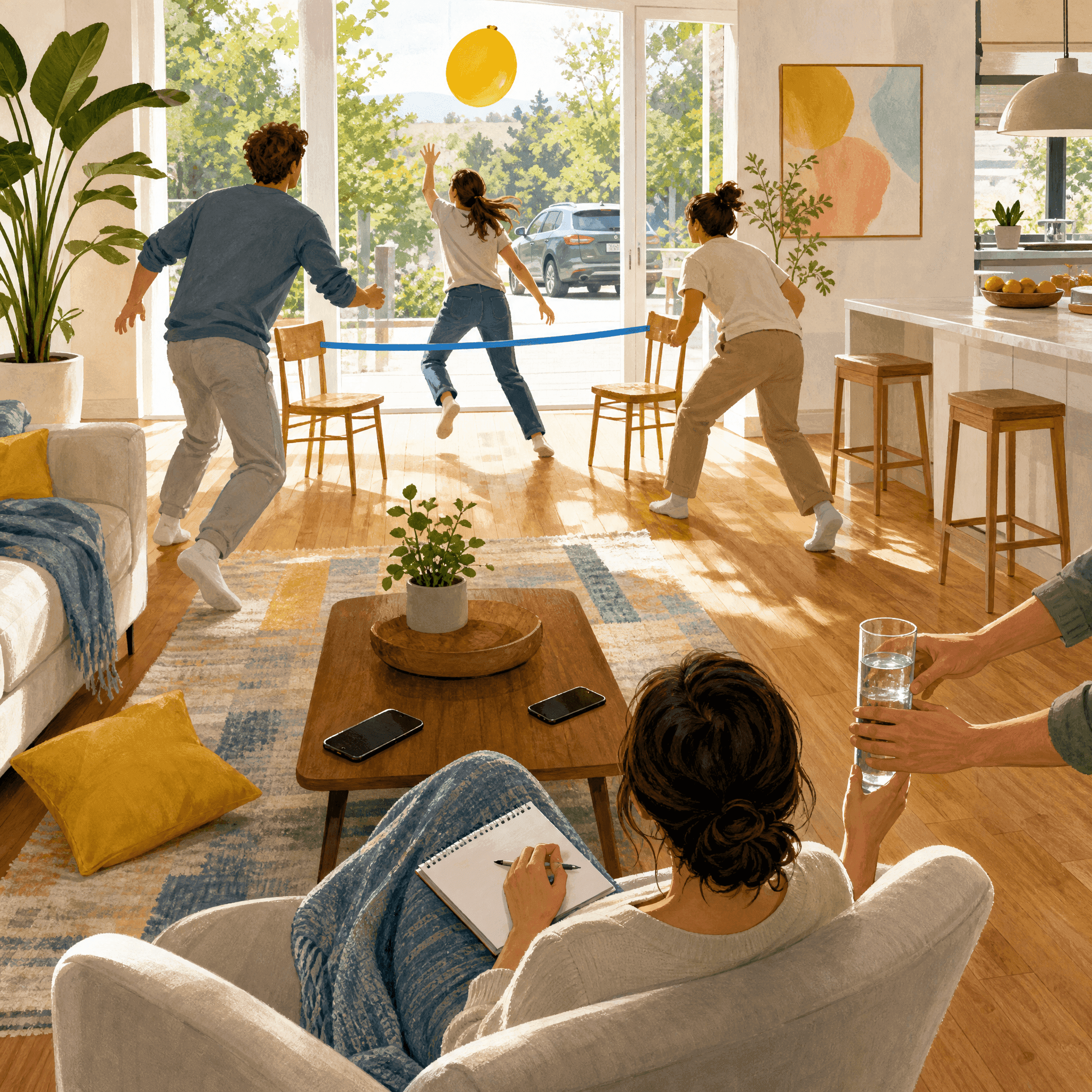 Balloon Volleyball Game