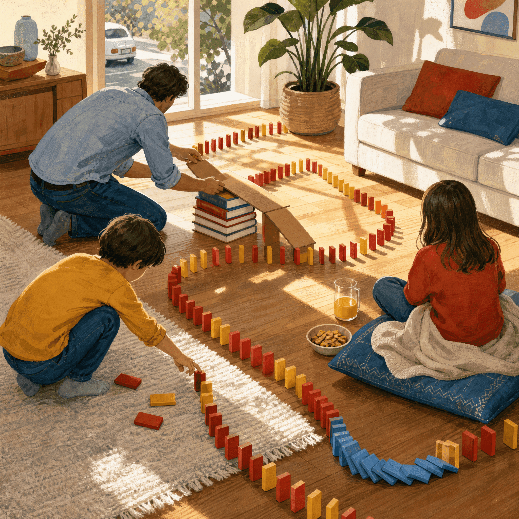 Build a Domino Chain Reaction