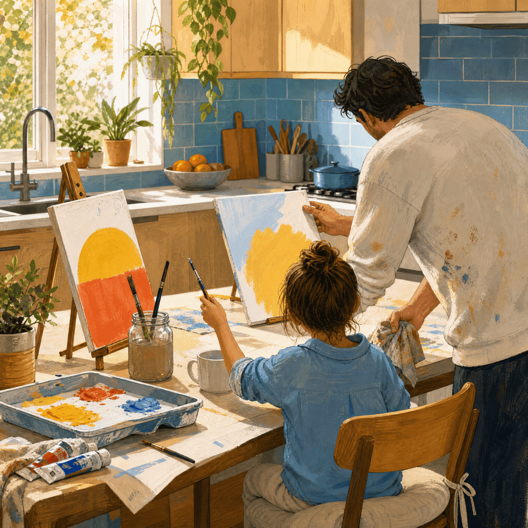 Canvas Painting Session