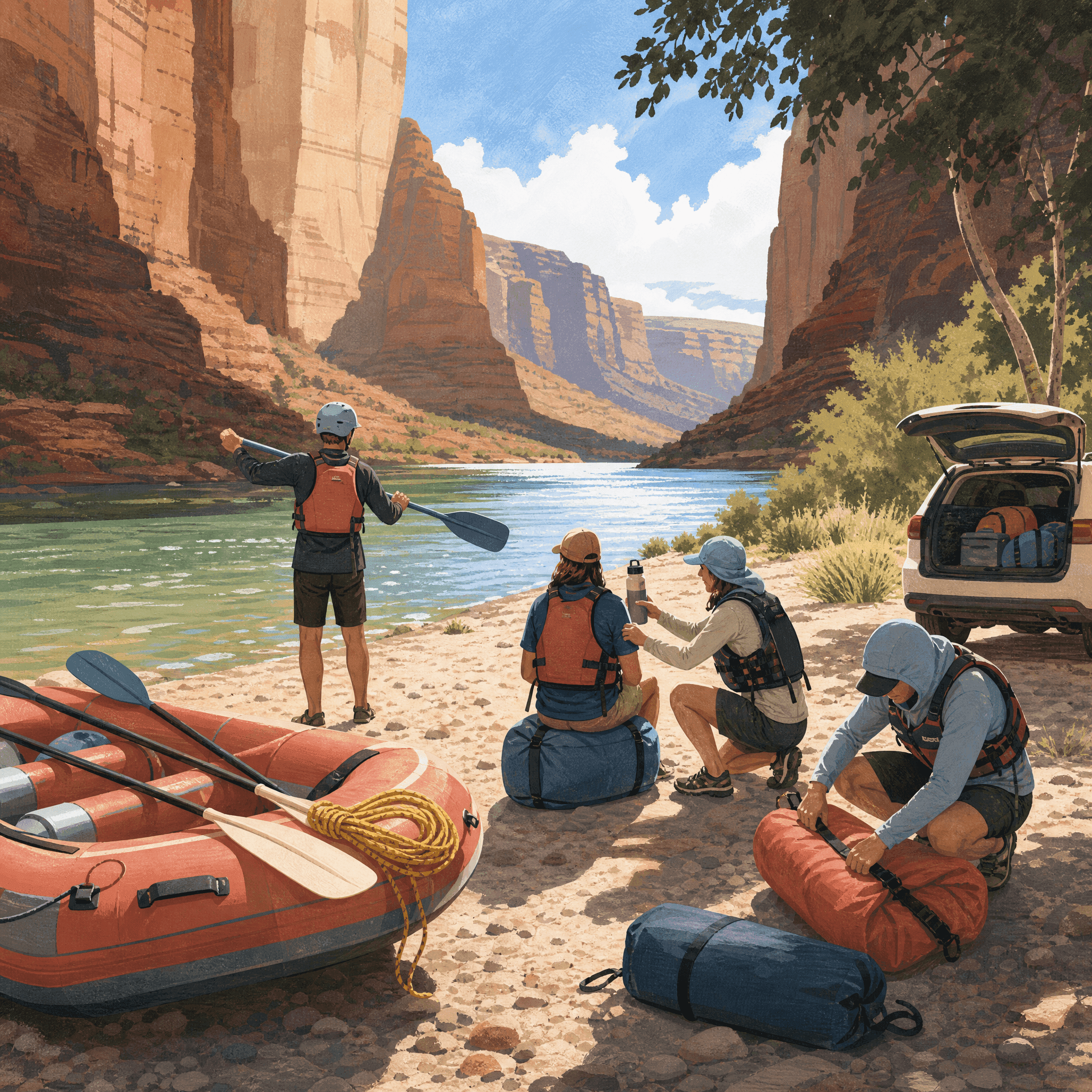 Canyon Rafting Rapids