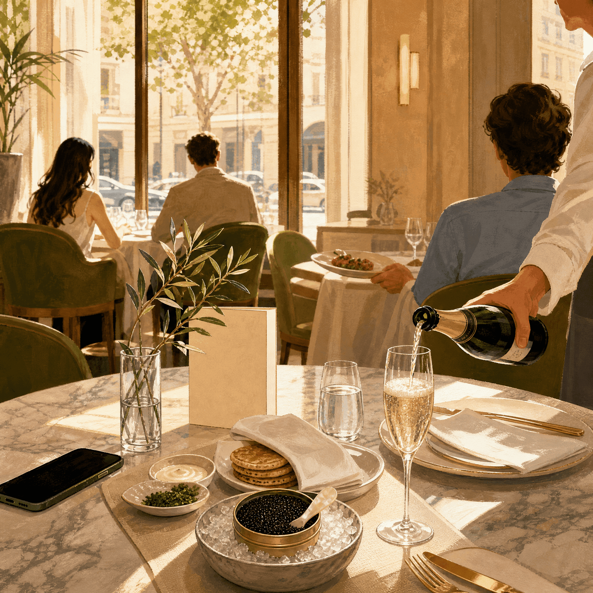 Caviar and Champagne Brunch