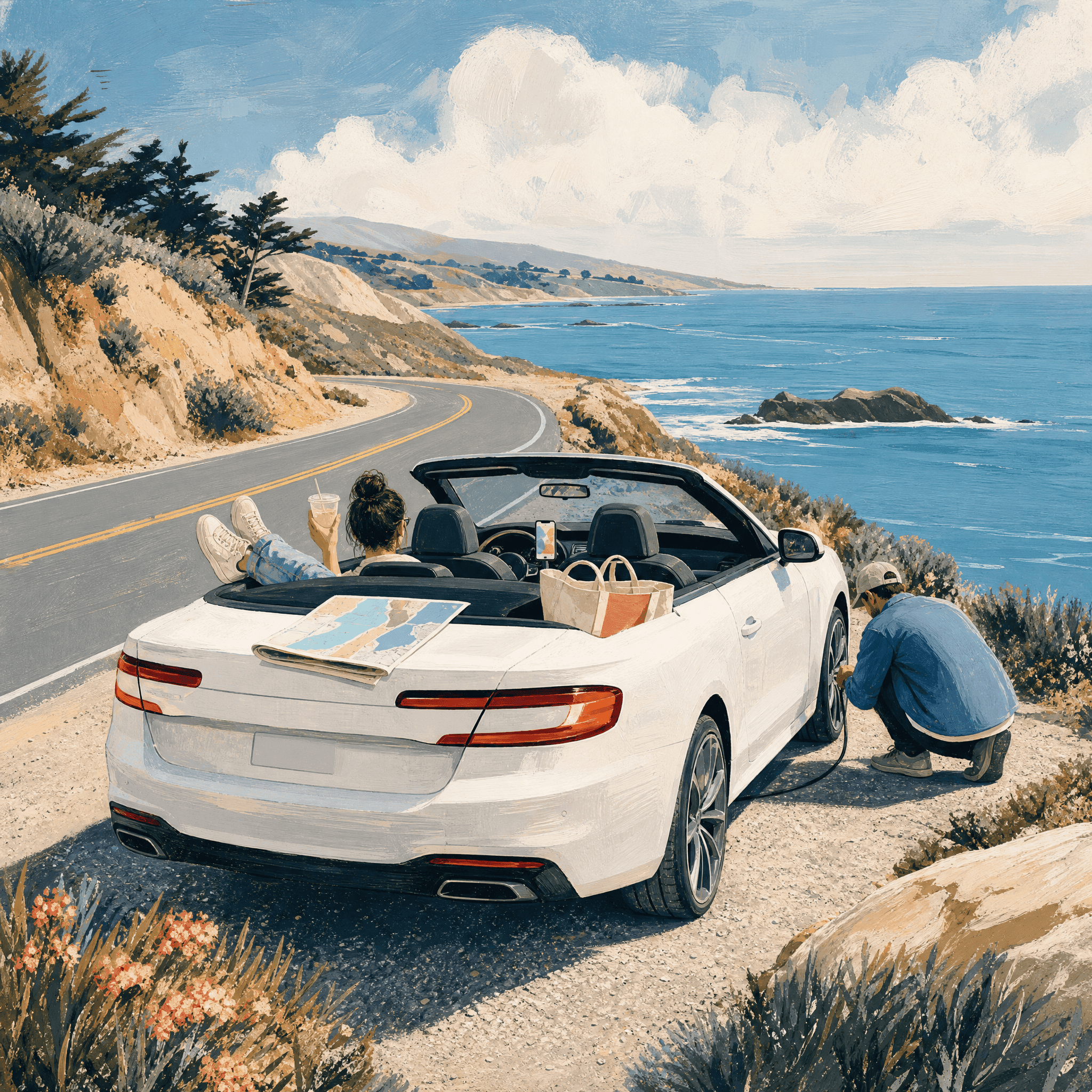 Convertible Road Trip Day