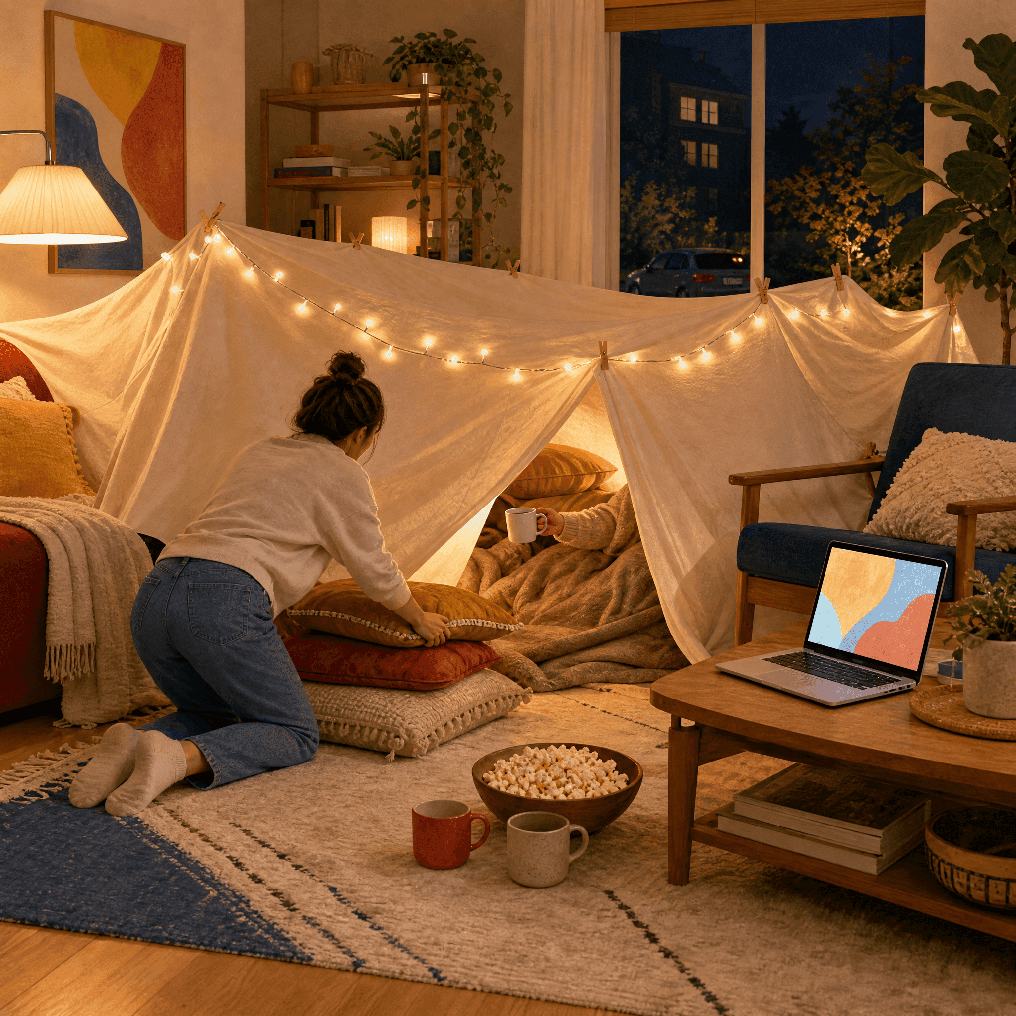 Cozy Blanket Fort Evening
