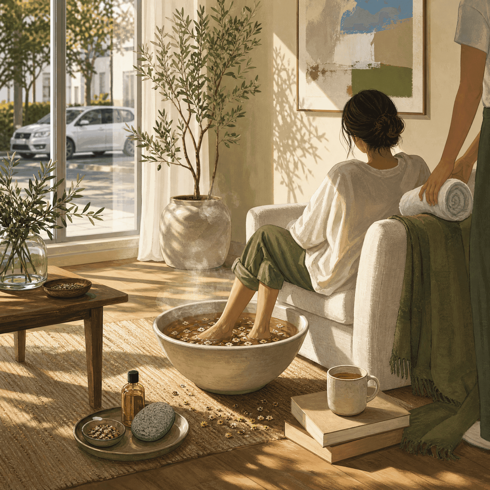 Foot Soak and Relax Session