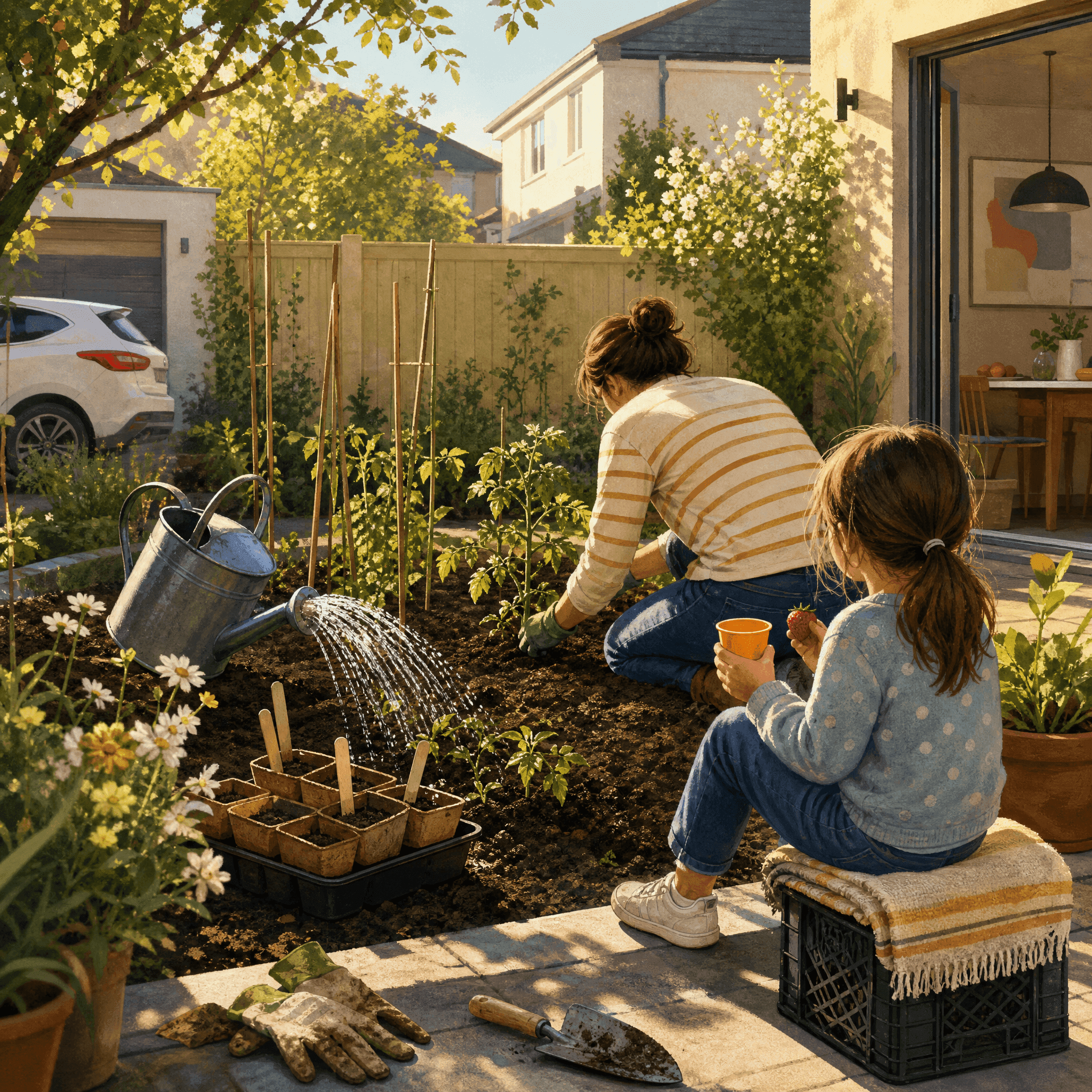 Garden Together Afternoon