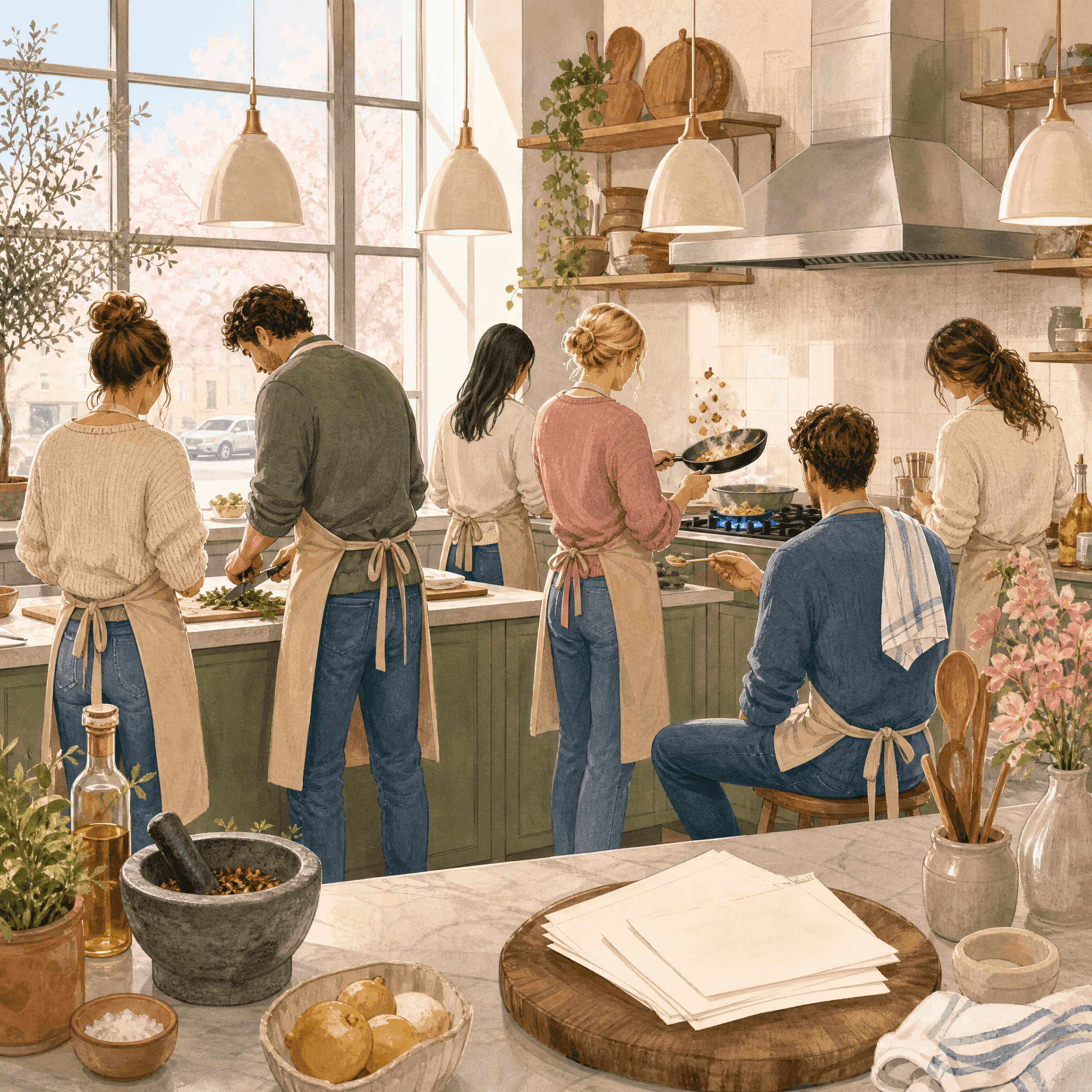Gourmet Cooking Class Together