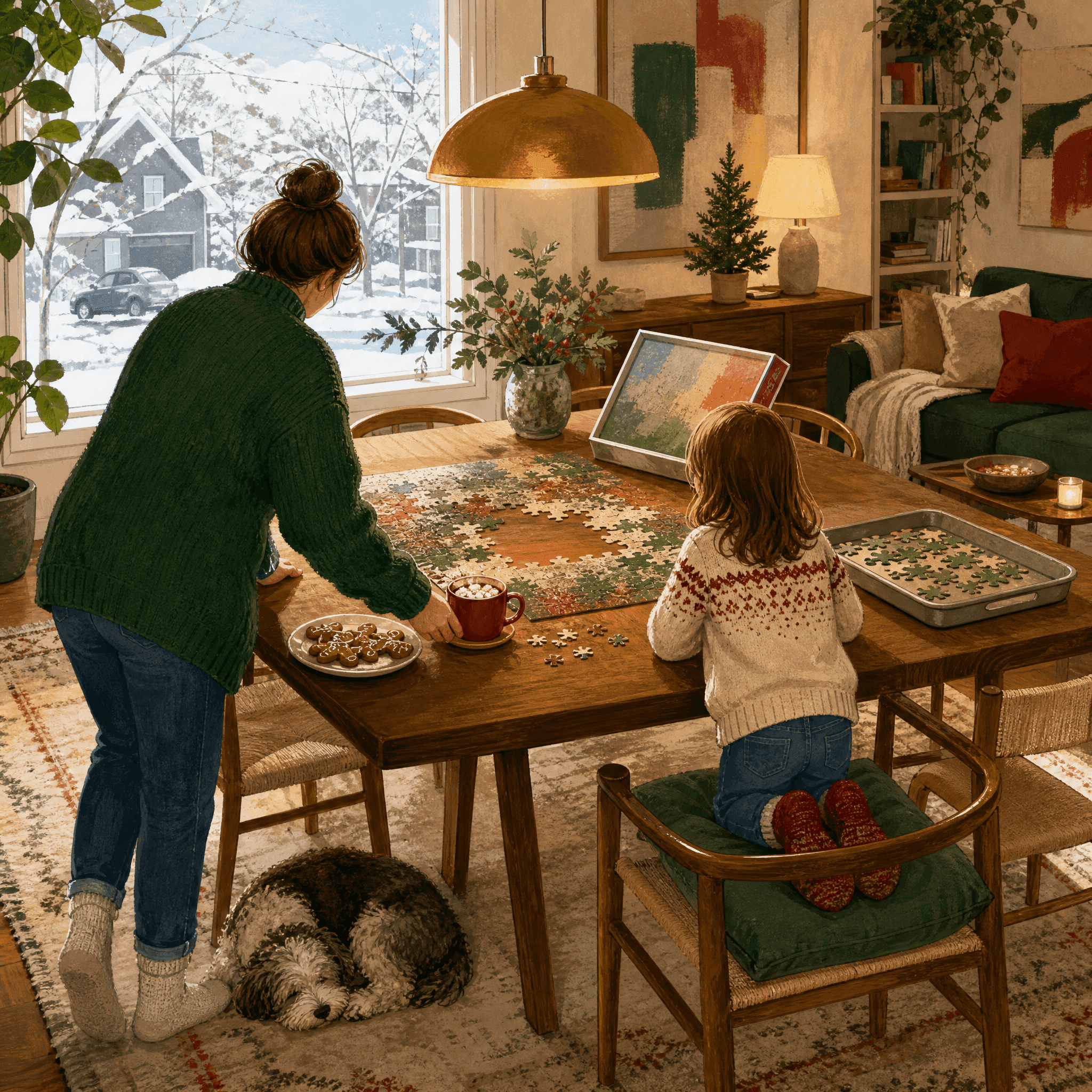 Holiday Puzzle Assembly