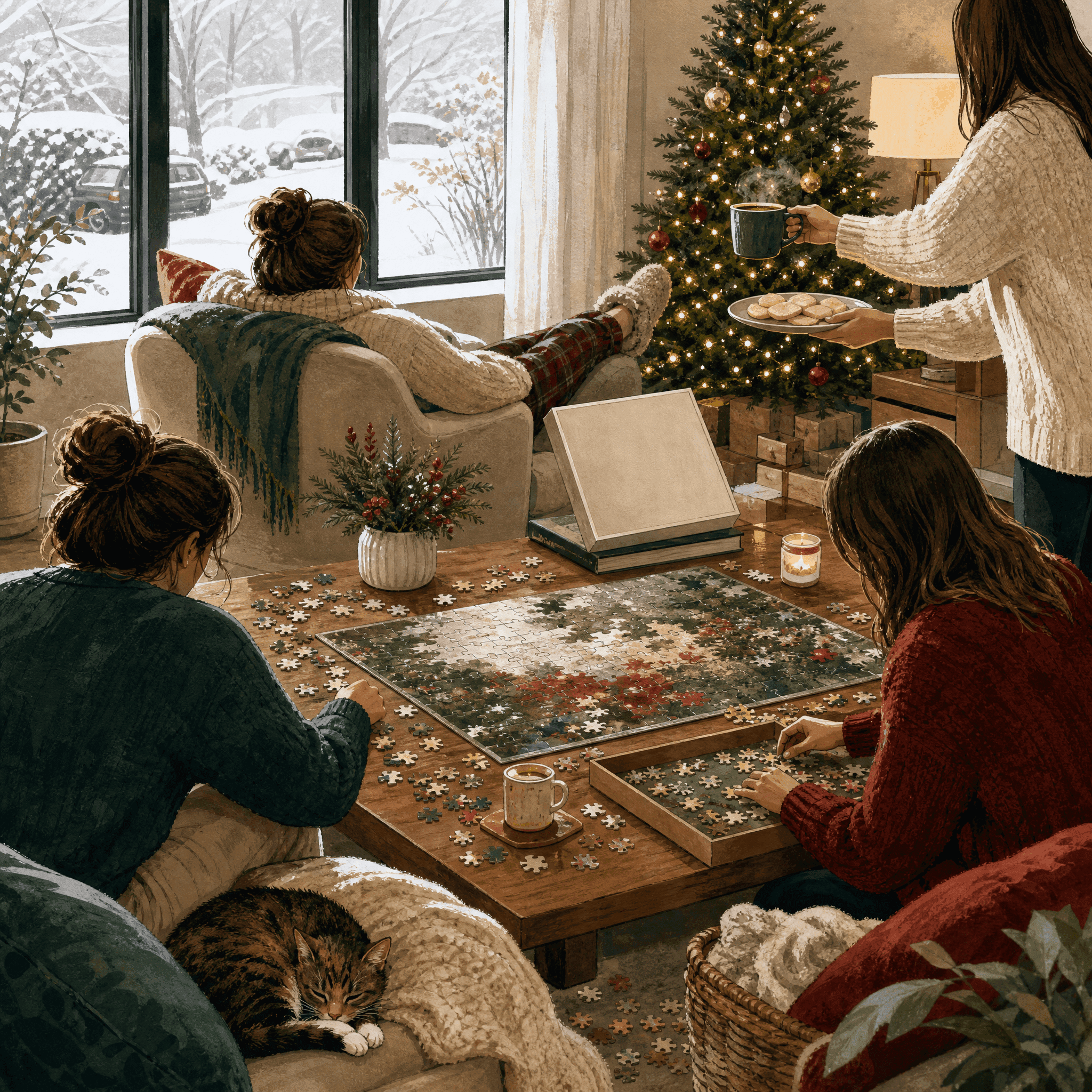 Holiday Puzzle Assembly