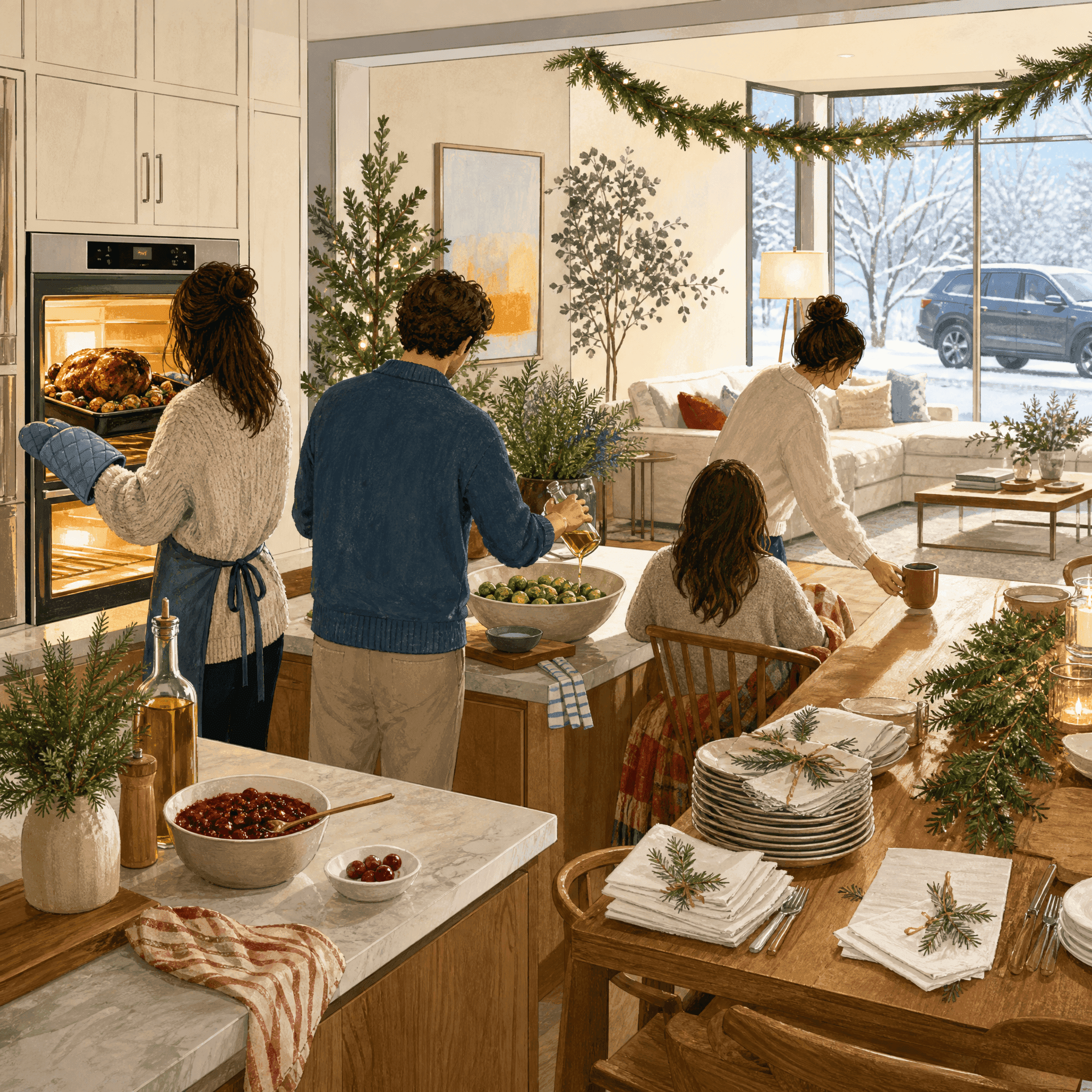 Home-Cooked Festive Dinner