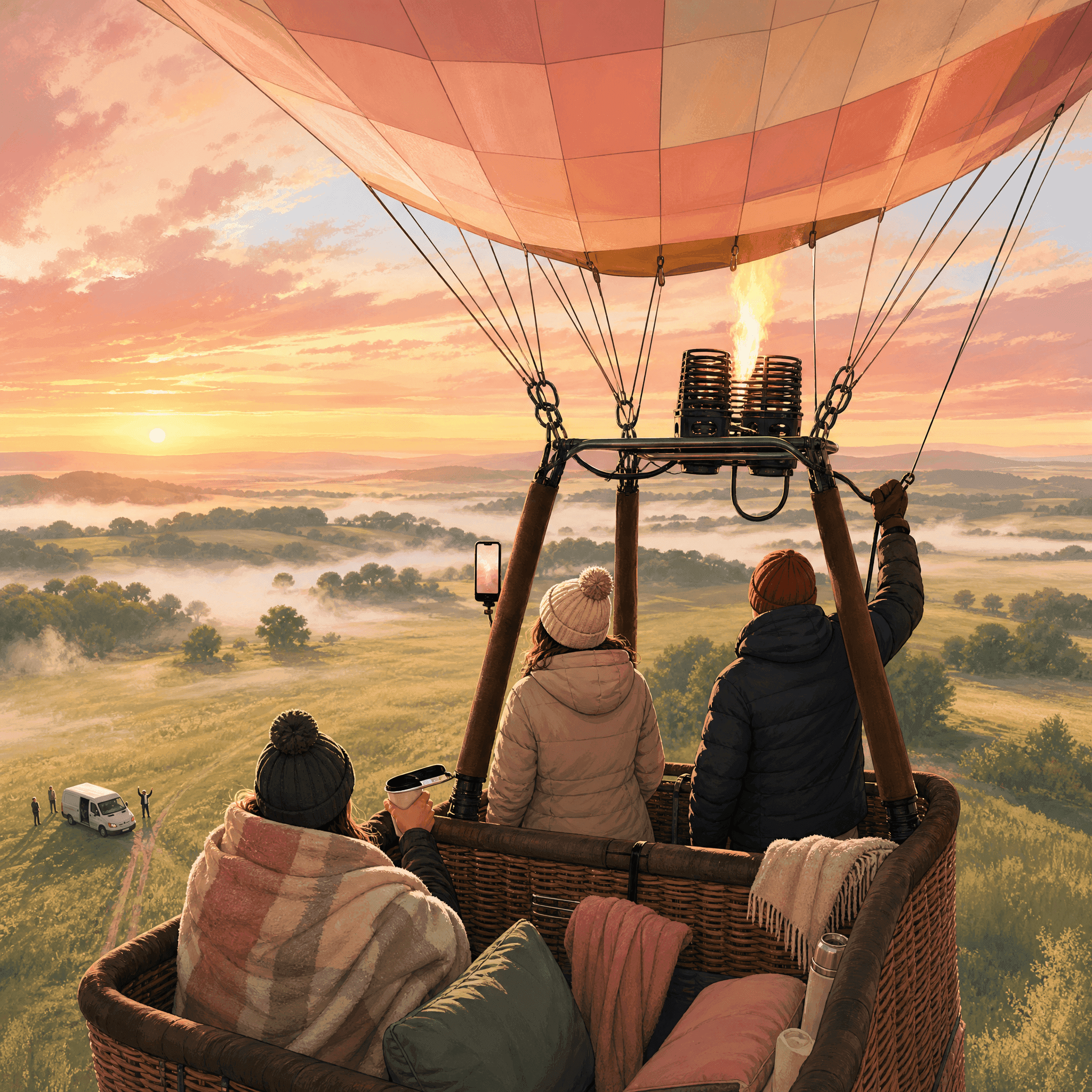 Hot Air Balloon Sunrise