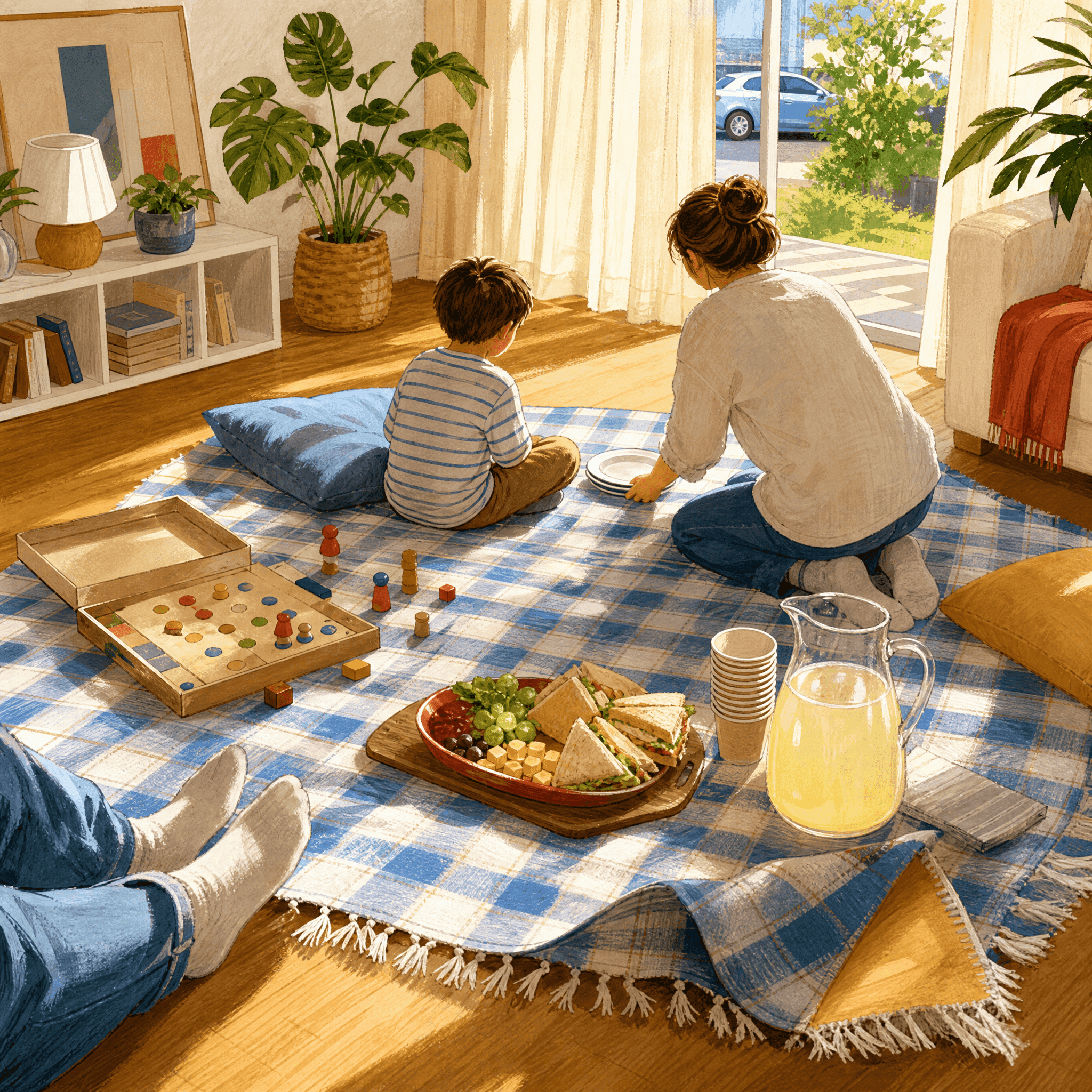 Indoor Picnic Spread