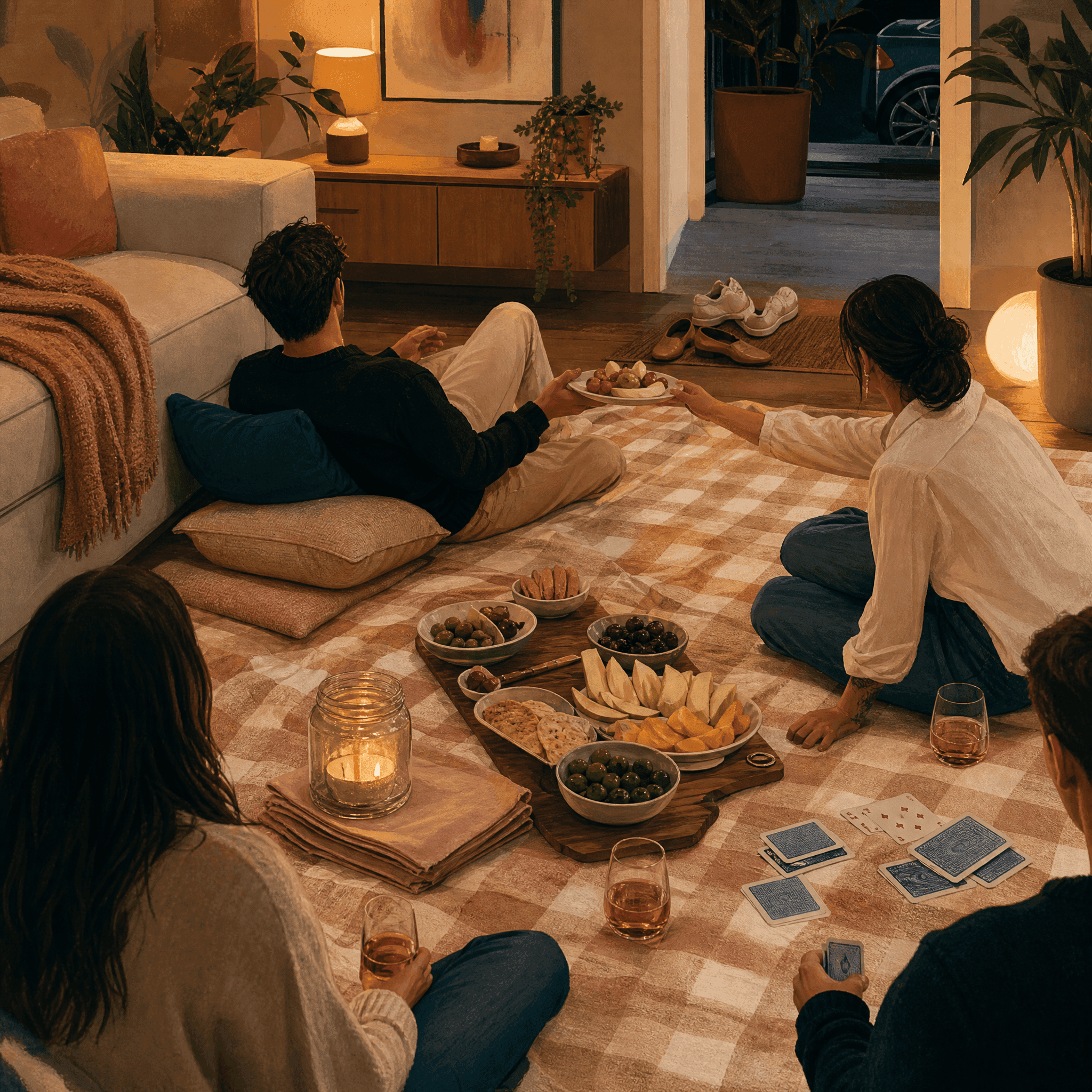 Indoor Picnic Spread