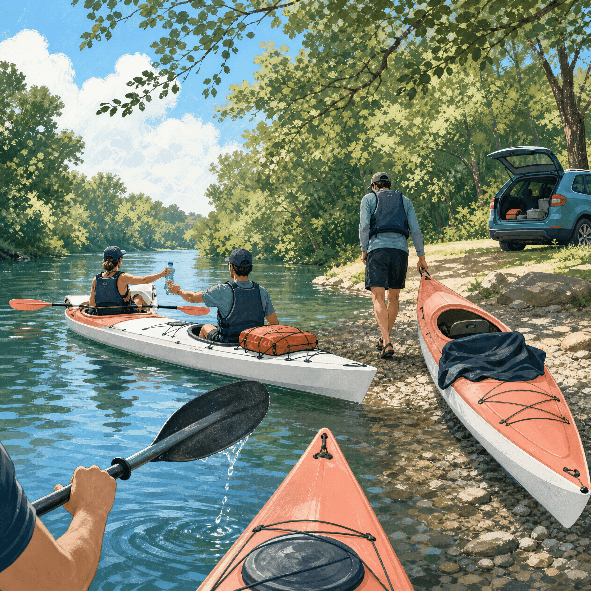 Kayak Down a Local River