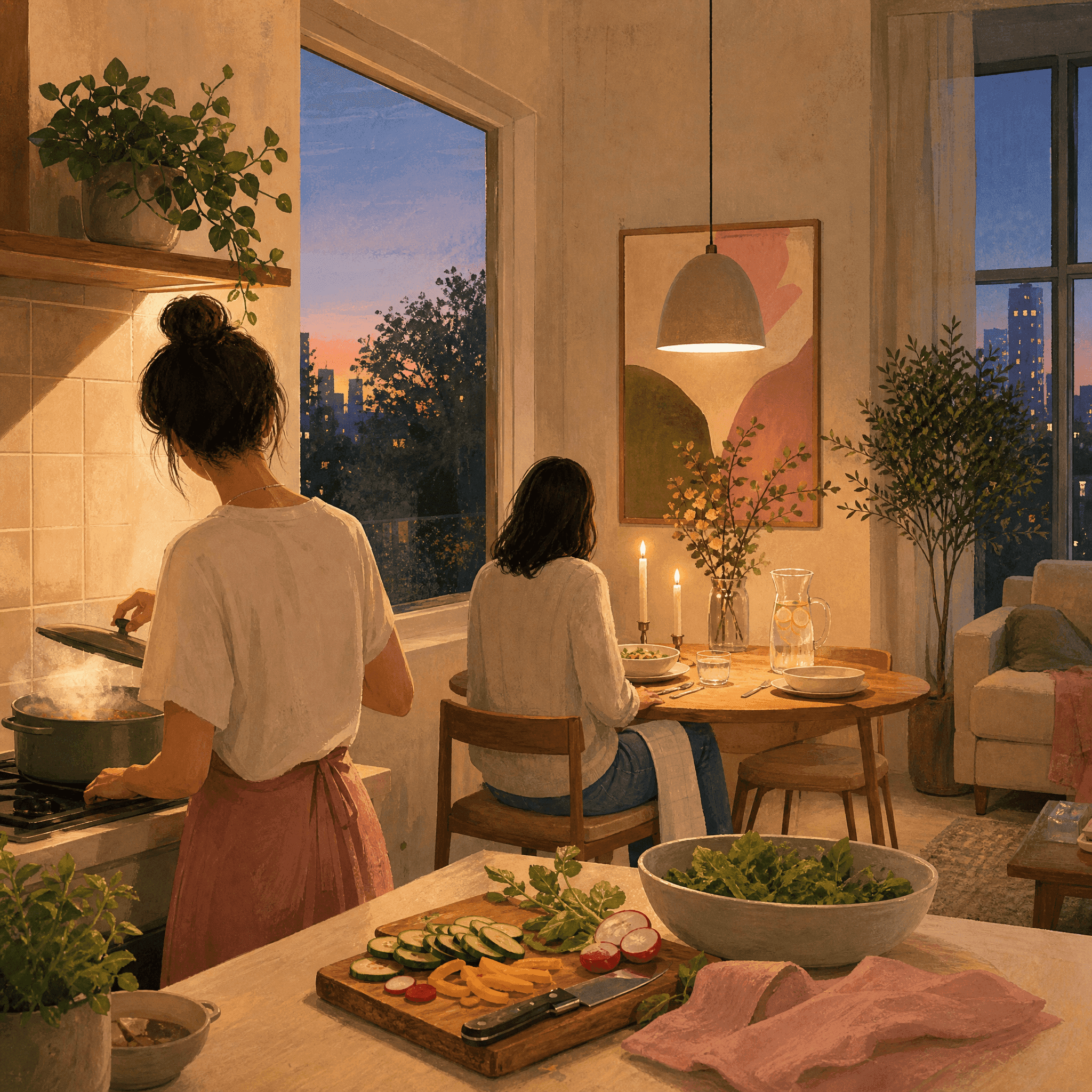 Mindful Cooking and Savoring Dinner