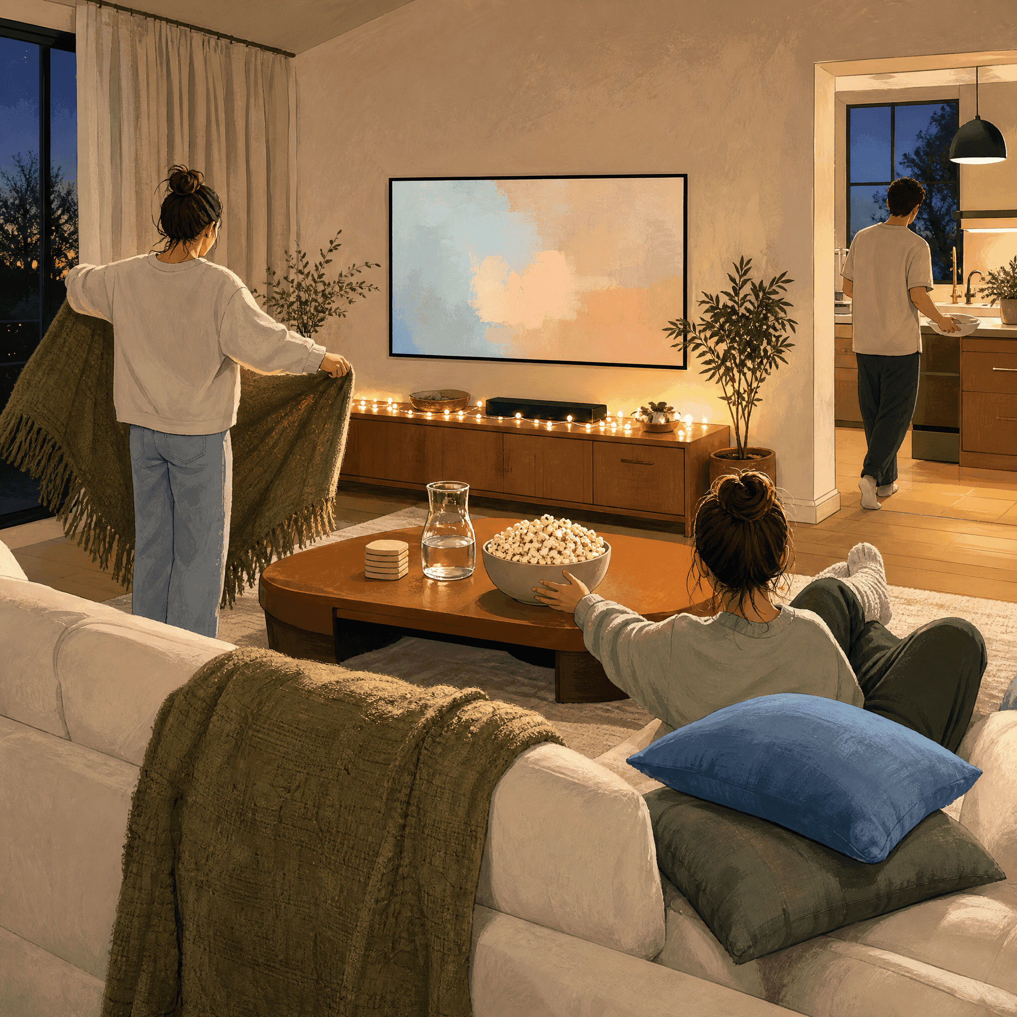 Movie Night Setup & Cleanup