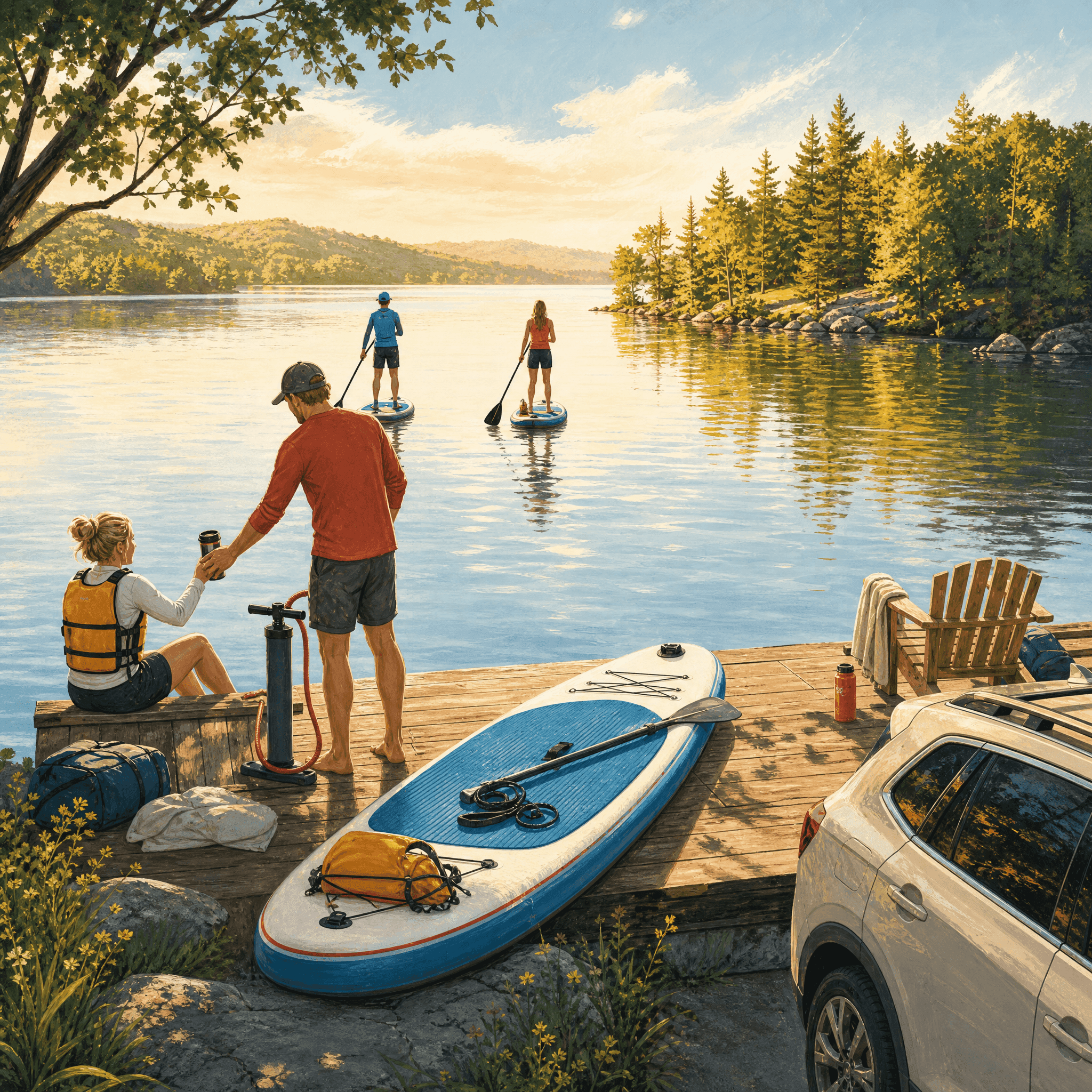 Paddleboard Lake Balance