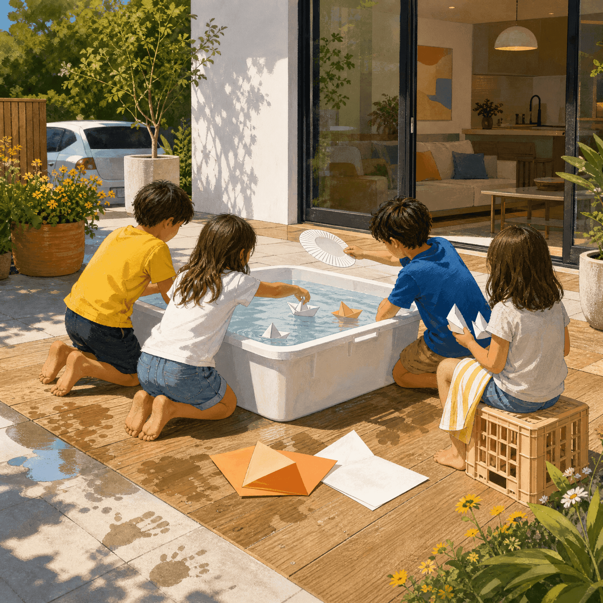 Paper Boat Race
