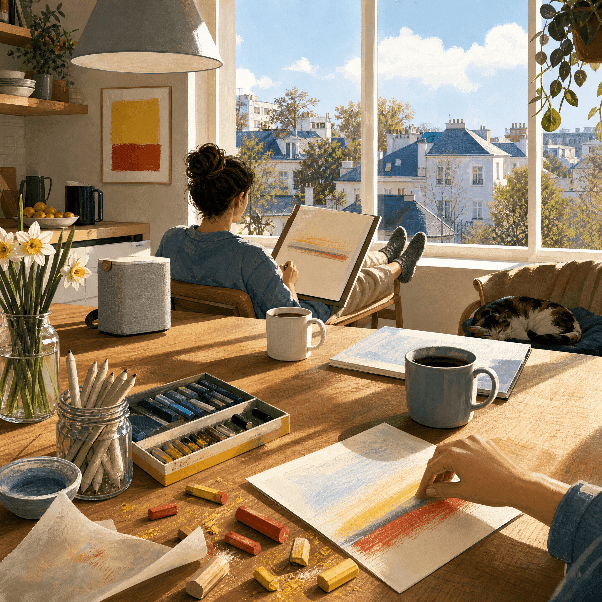 Pastel Landscape Art