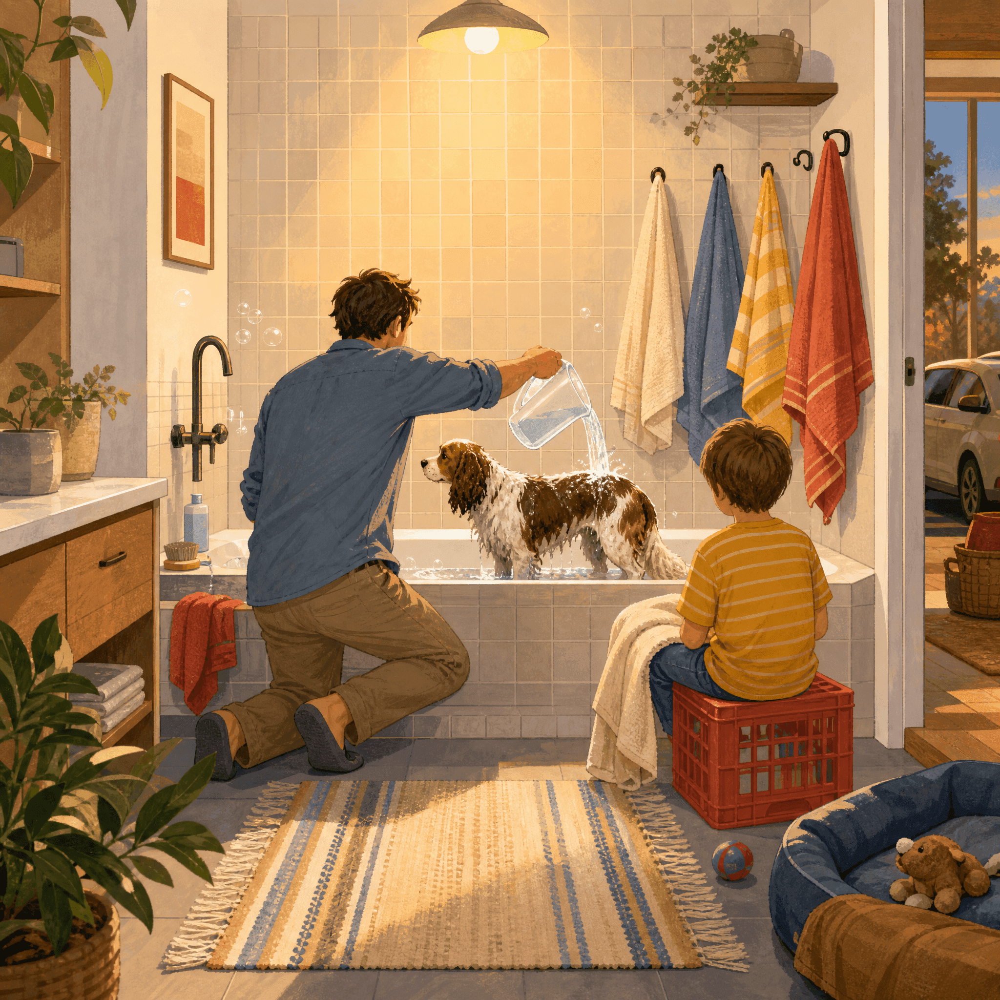 Pet Spa Day at Home