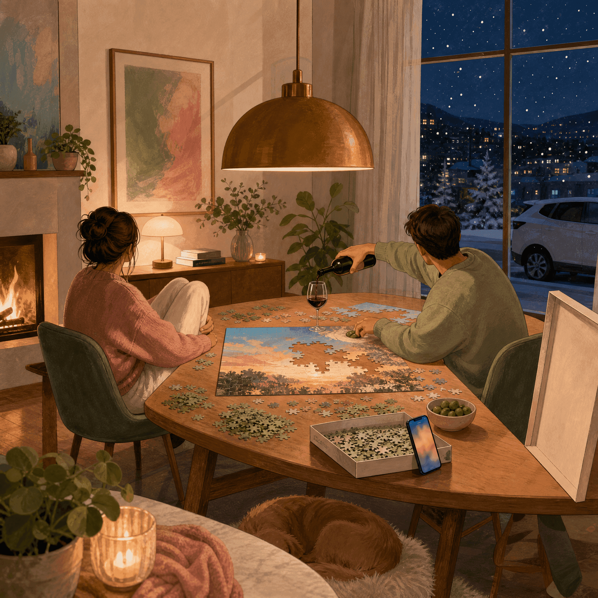 Puzzle and Wine Night