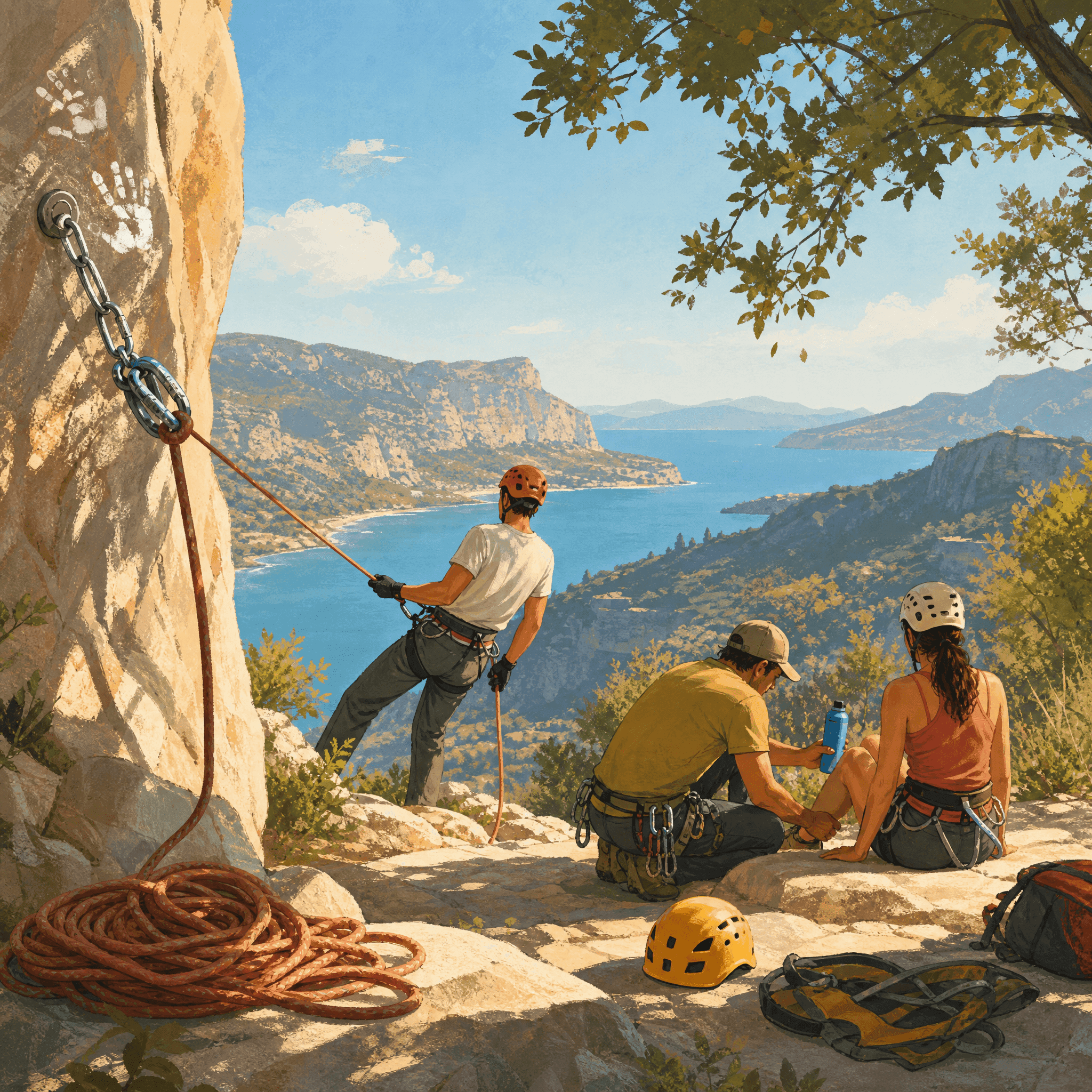 Rappelling Cliff Drop