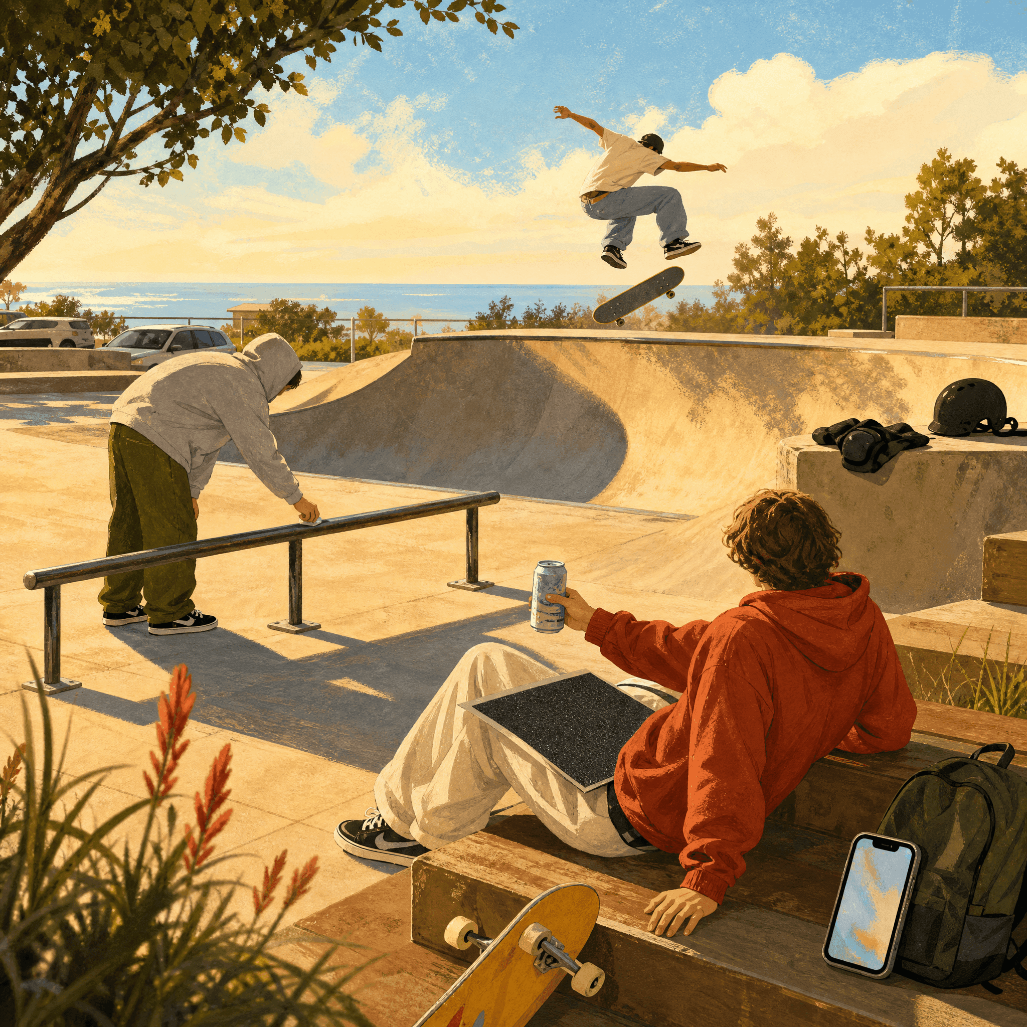 Skateboard Park Session