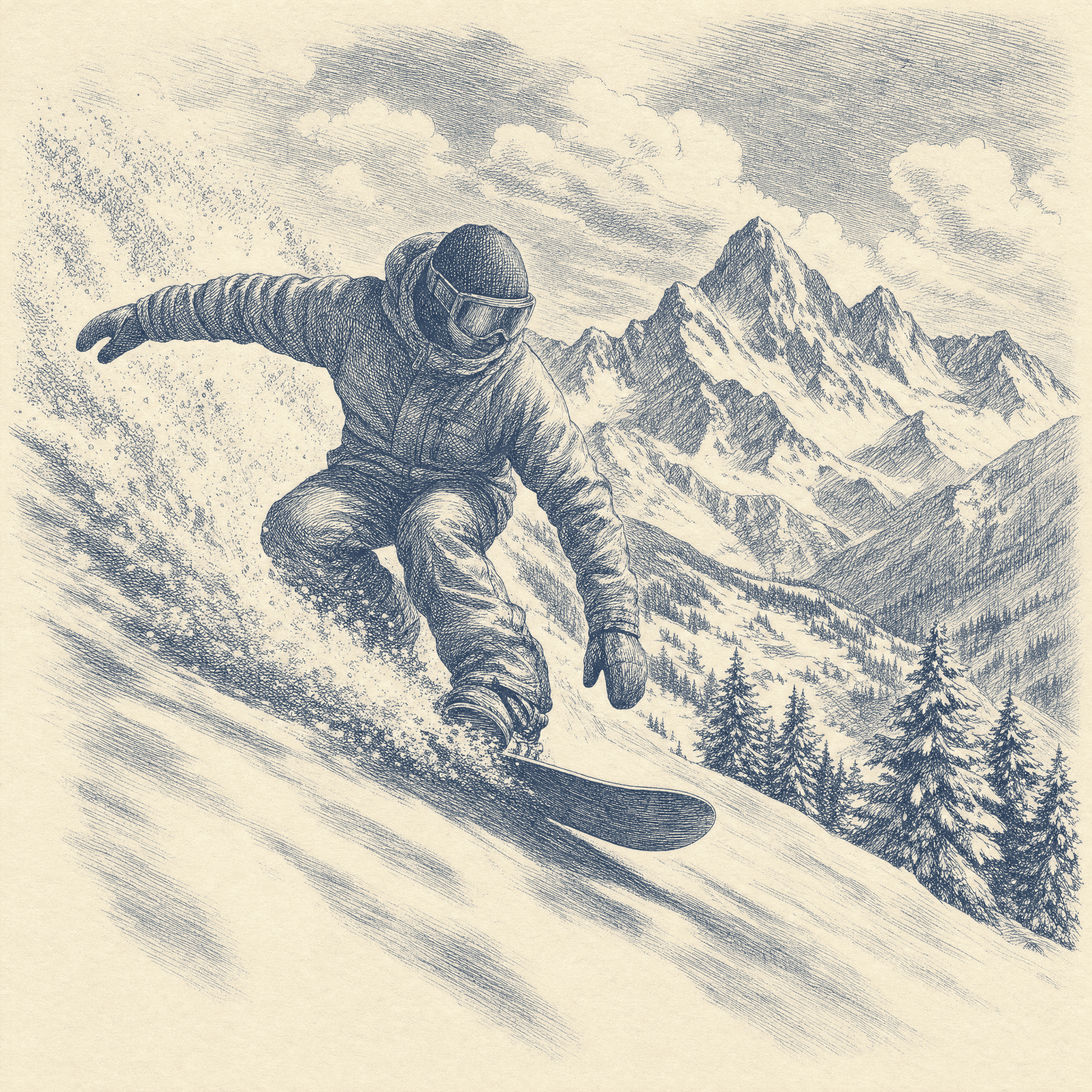 Snowboarding Slope