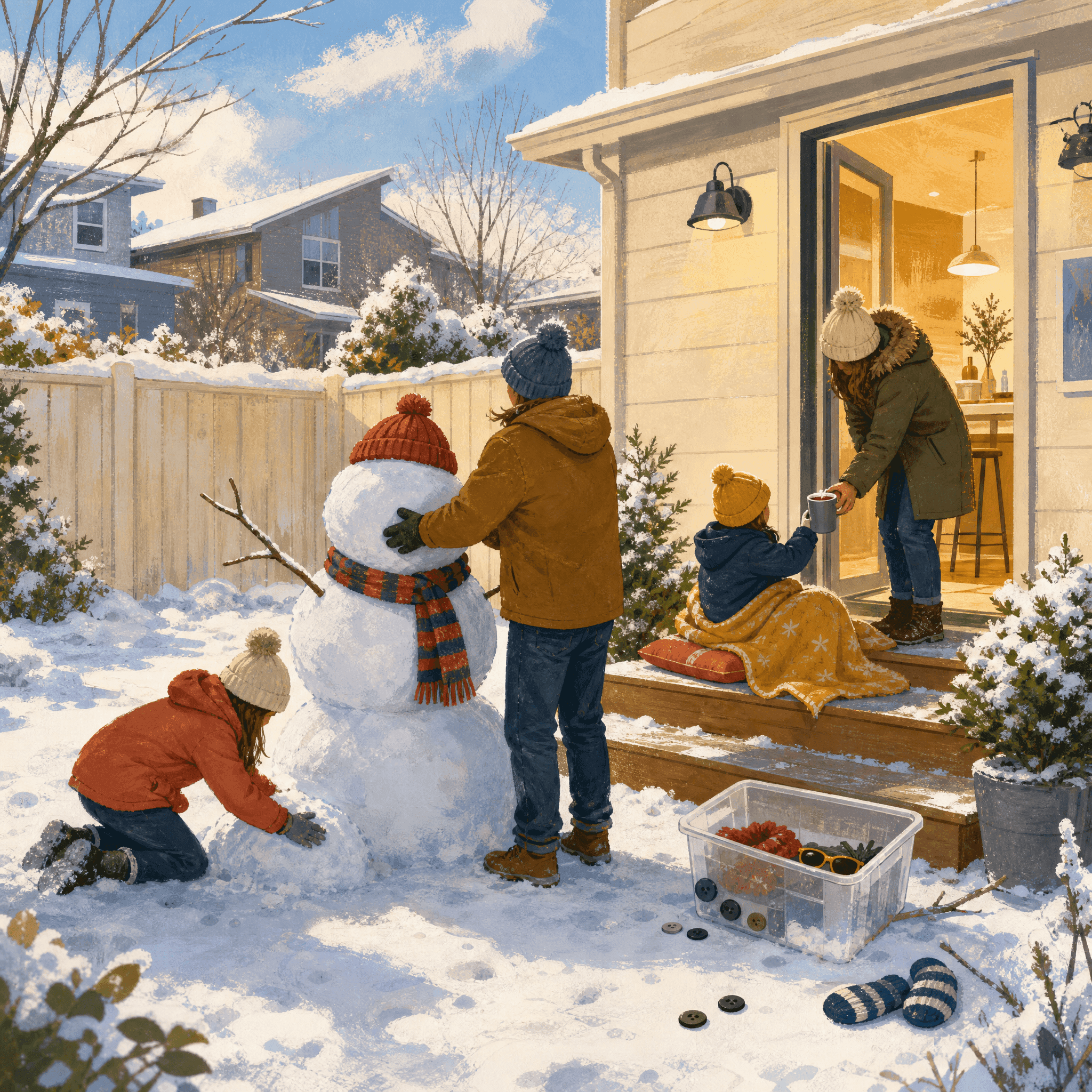 Snowman Building Fun