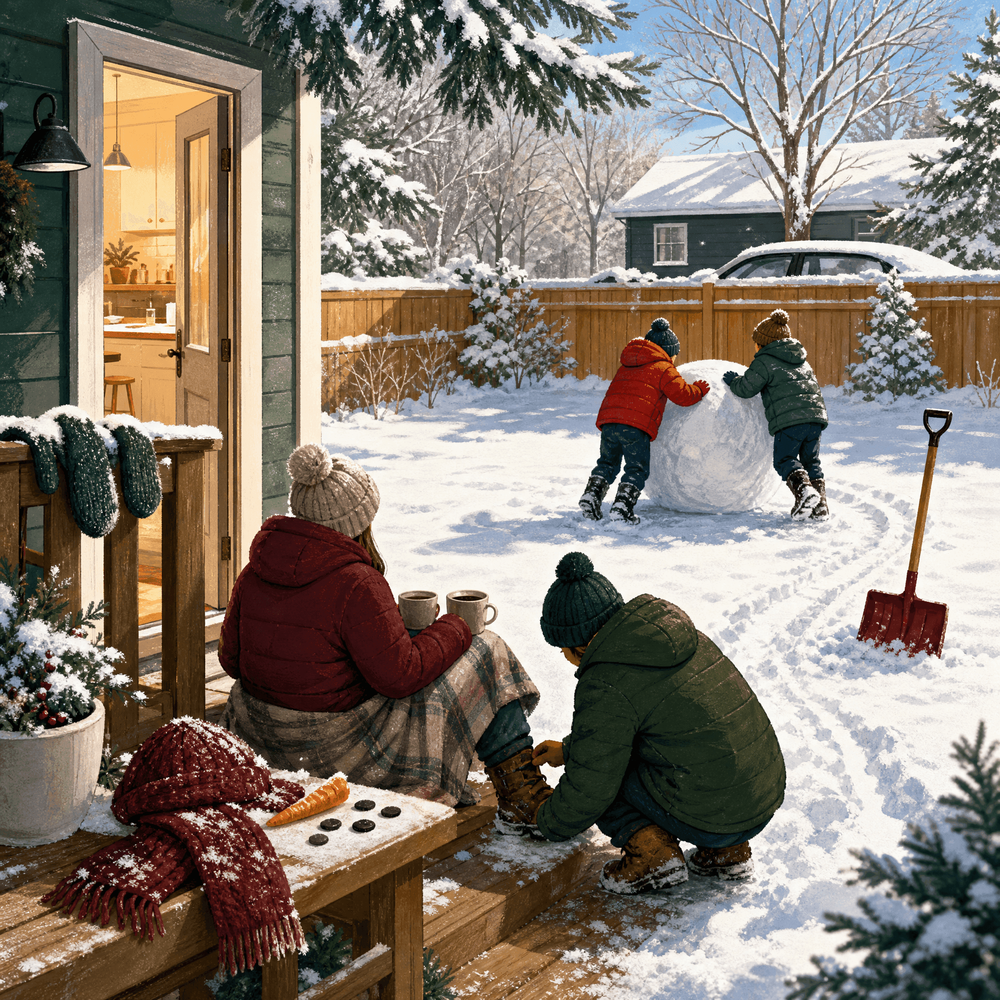 Snowman Building Fun