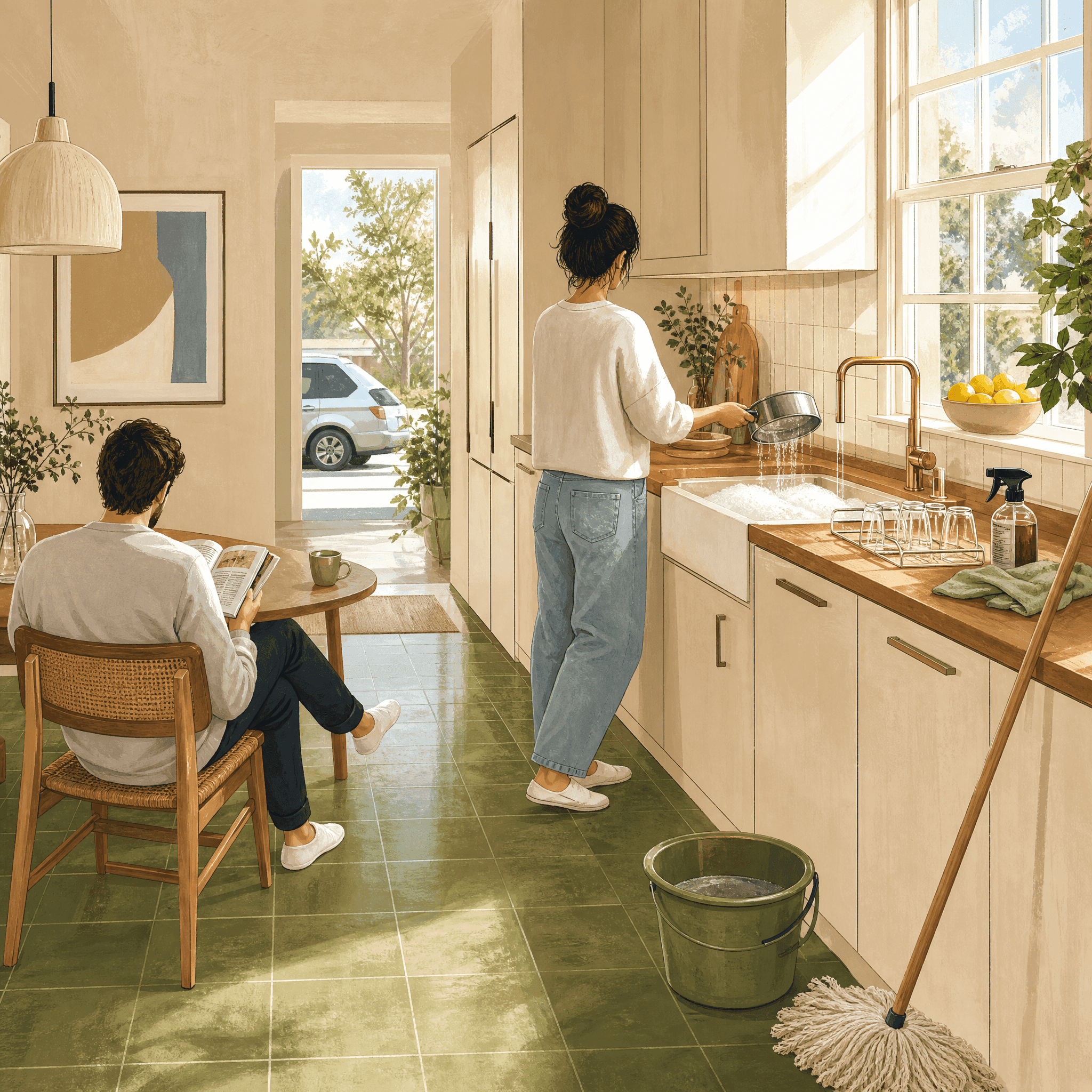 Sparkling Kitchen Duty