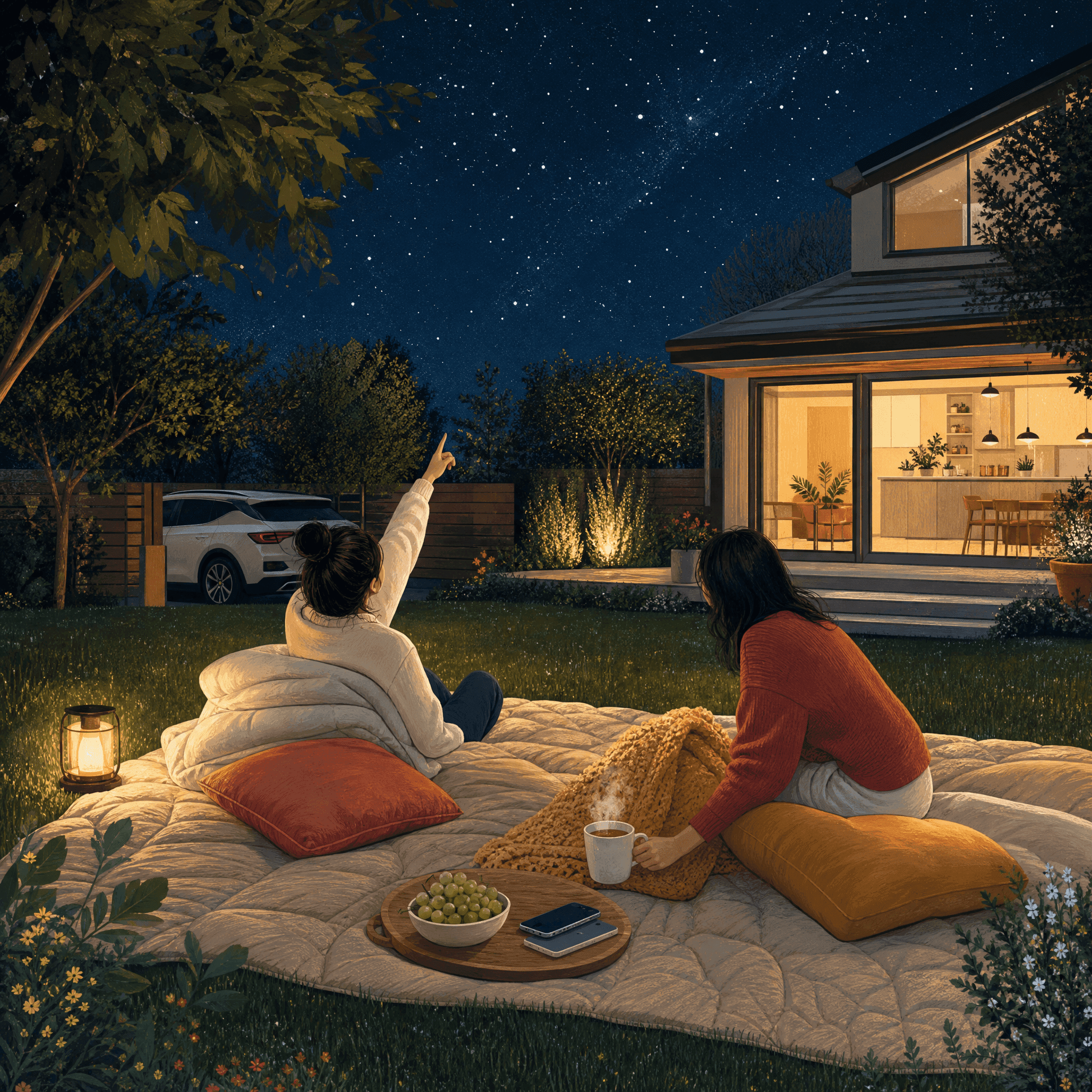 Stargazing Blanket Night