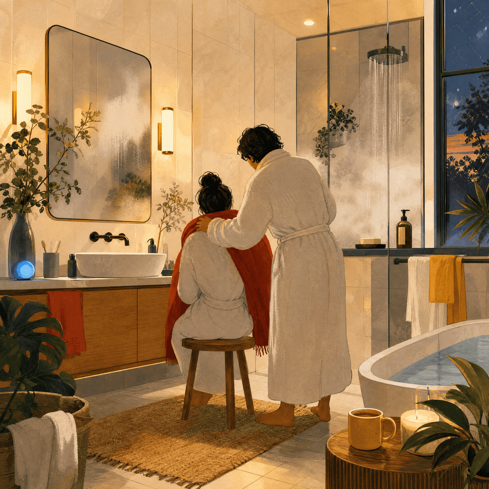 Steamy Shower Together