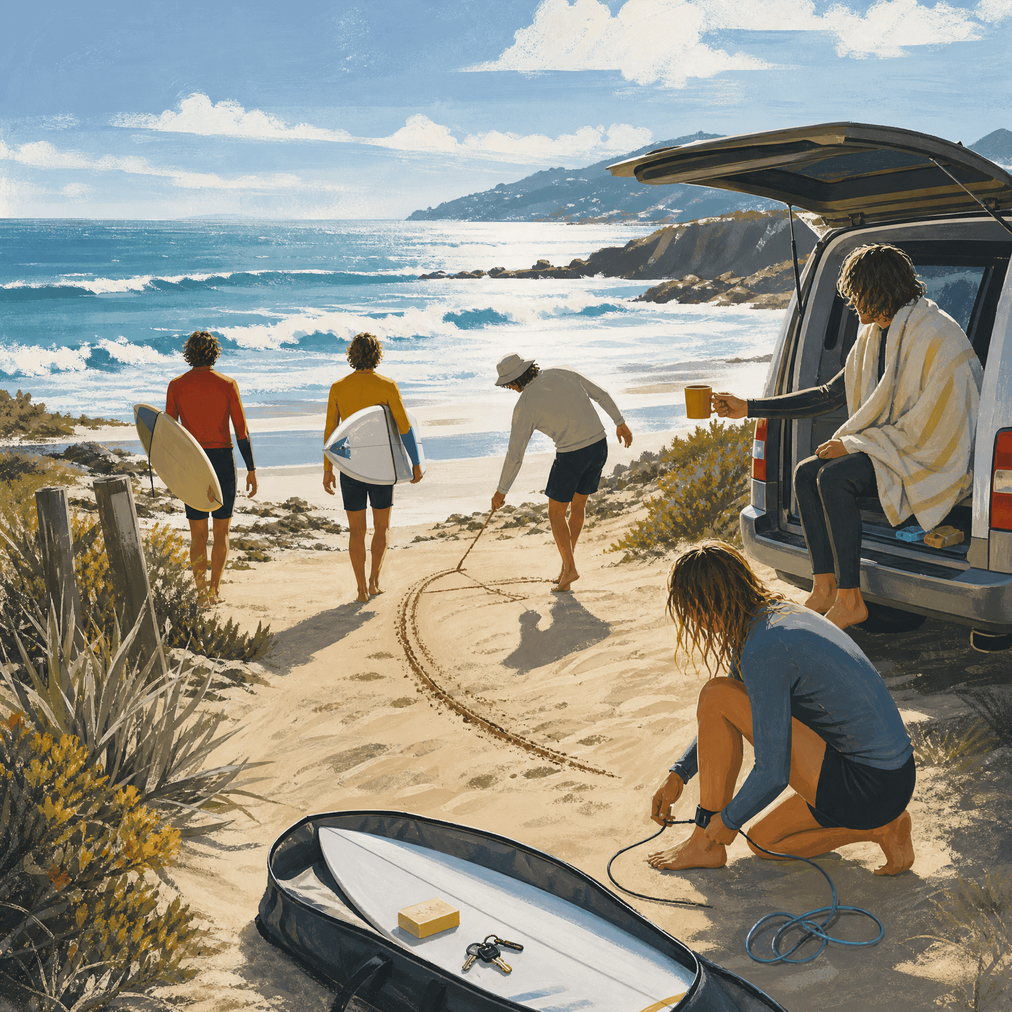 Surfing Wave Ride