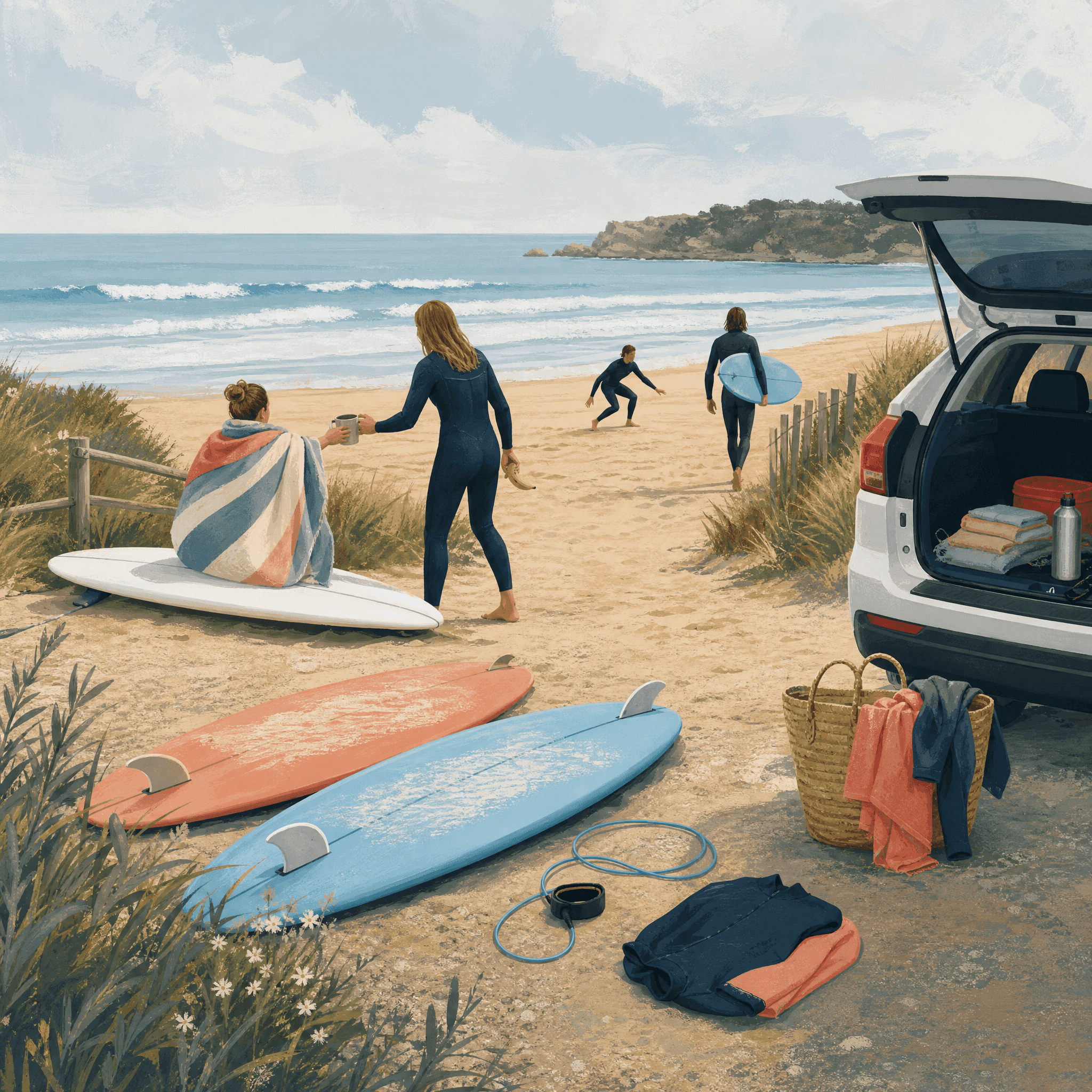 Take a Surfing Lesson Together