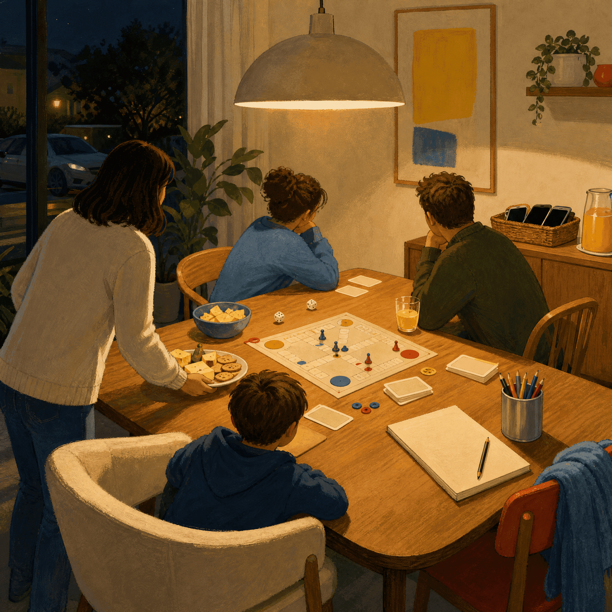 Tech-Free Family Game Night